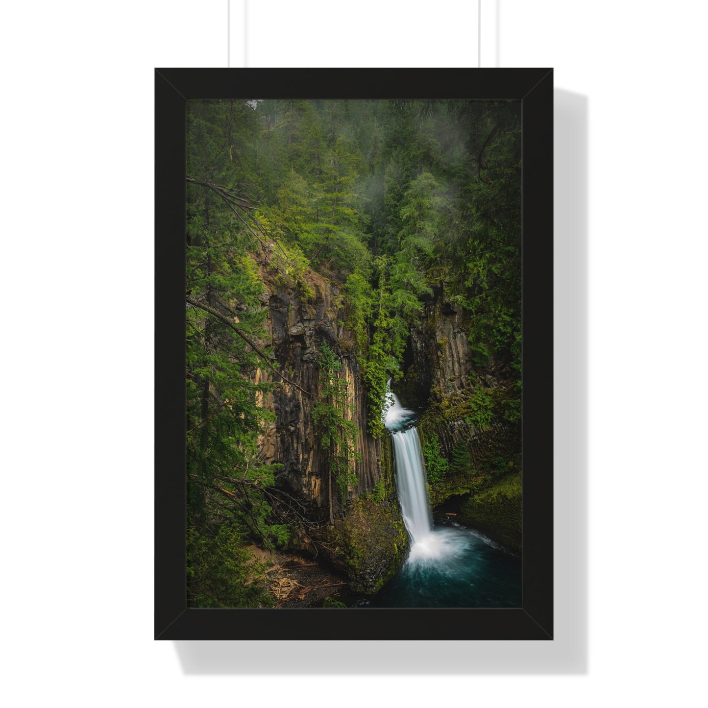 Oregon - Toketee Falls - Framed Vertical Poster