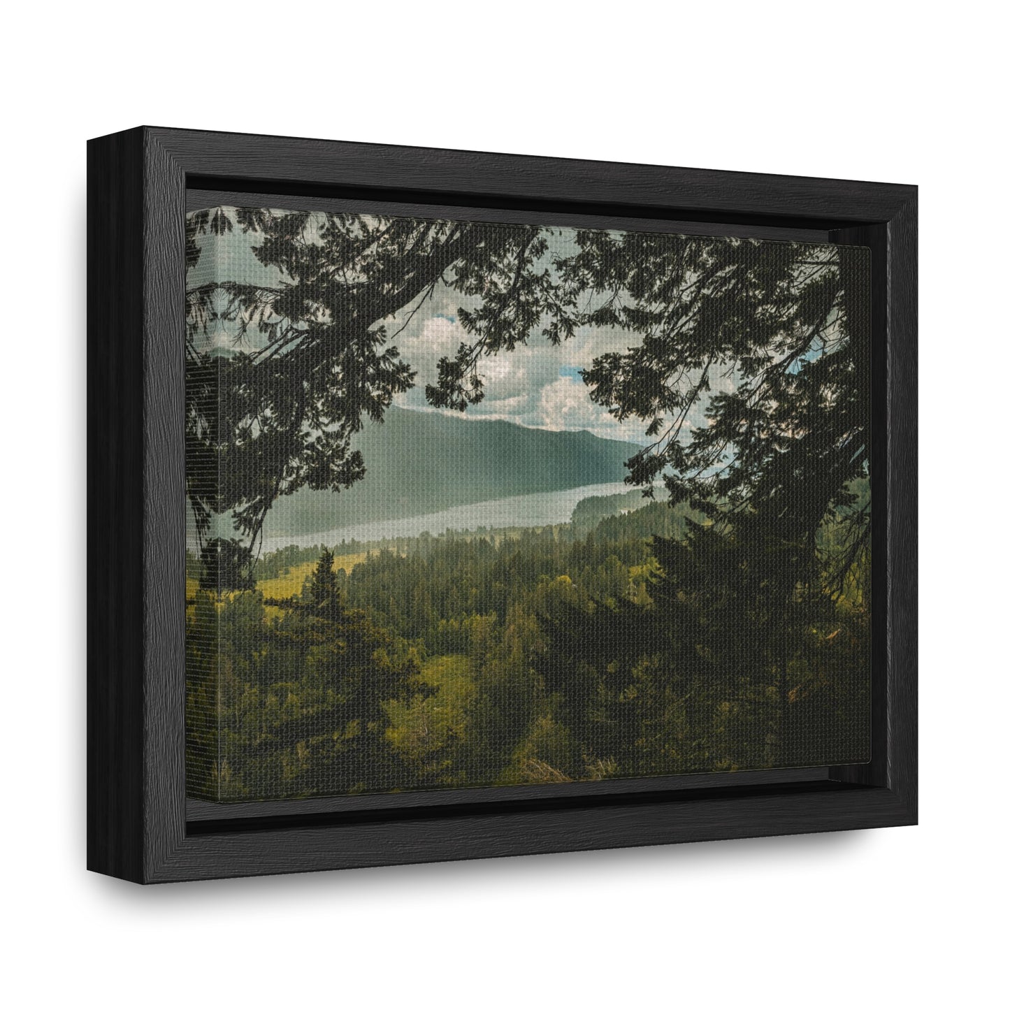 Washington - The Gorge Peak Through - Gallery Canvas Wrap, Horizontal Frame