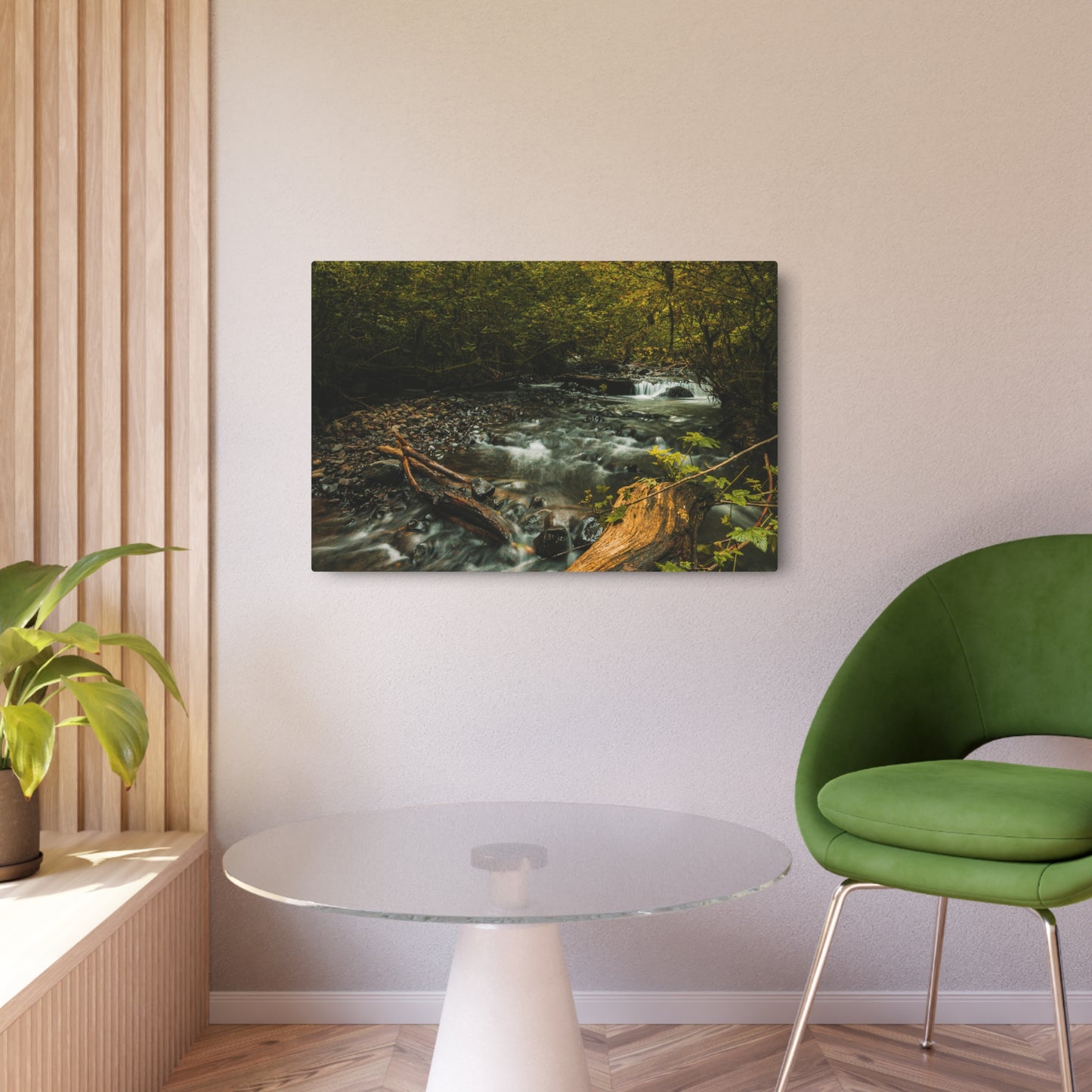 Oregon - Latourell Falls Small Creek - Metal Art Sign