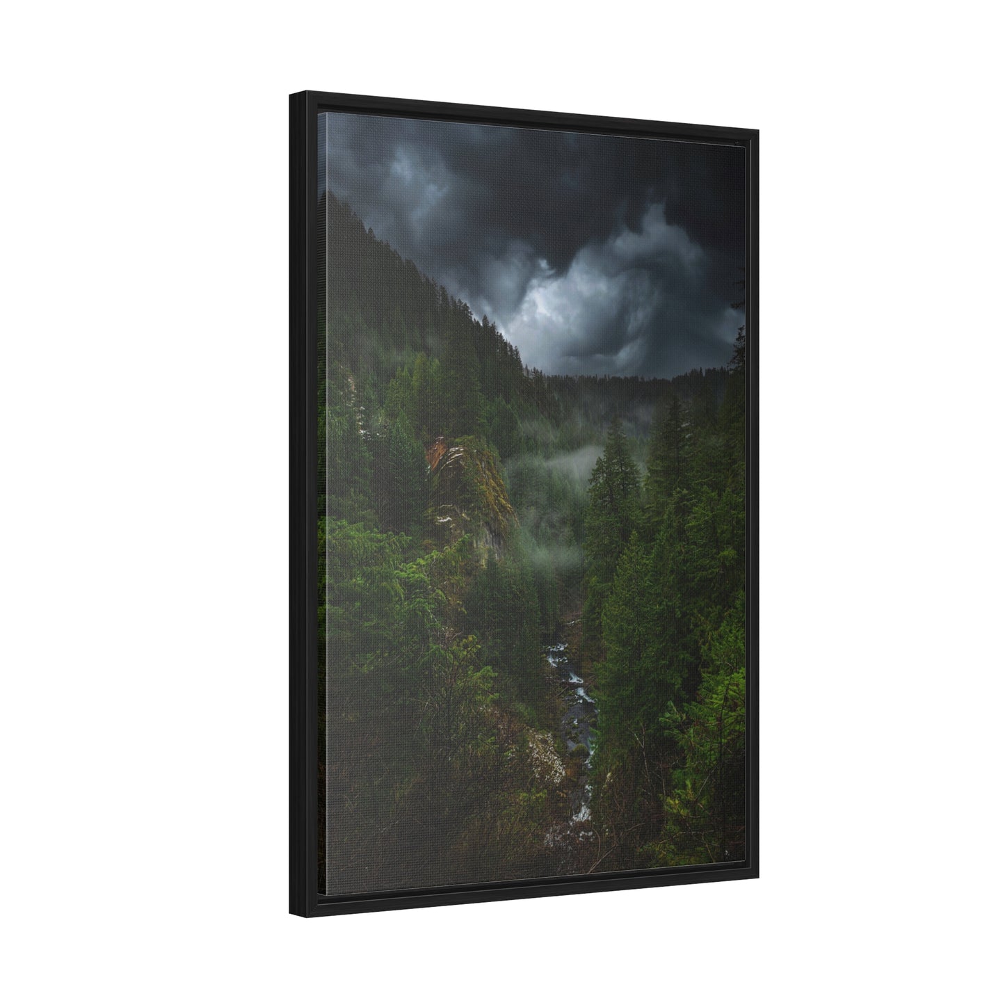 Oregon - Toketee Overlook - Gallery Canvas Wraps, Vertical Frame