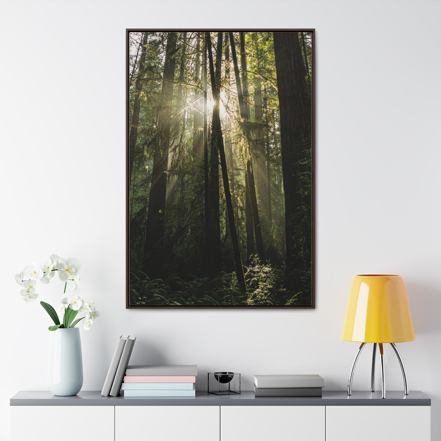 Latourell Falls - Gallery Canvas Wraps, Vertical Frame