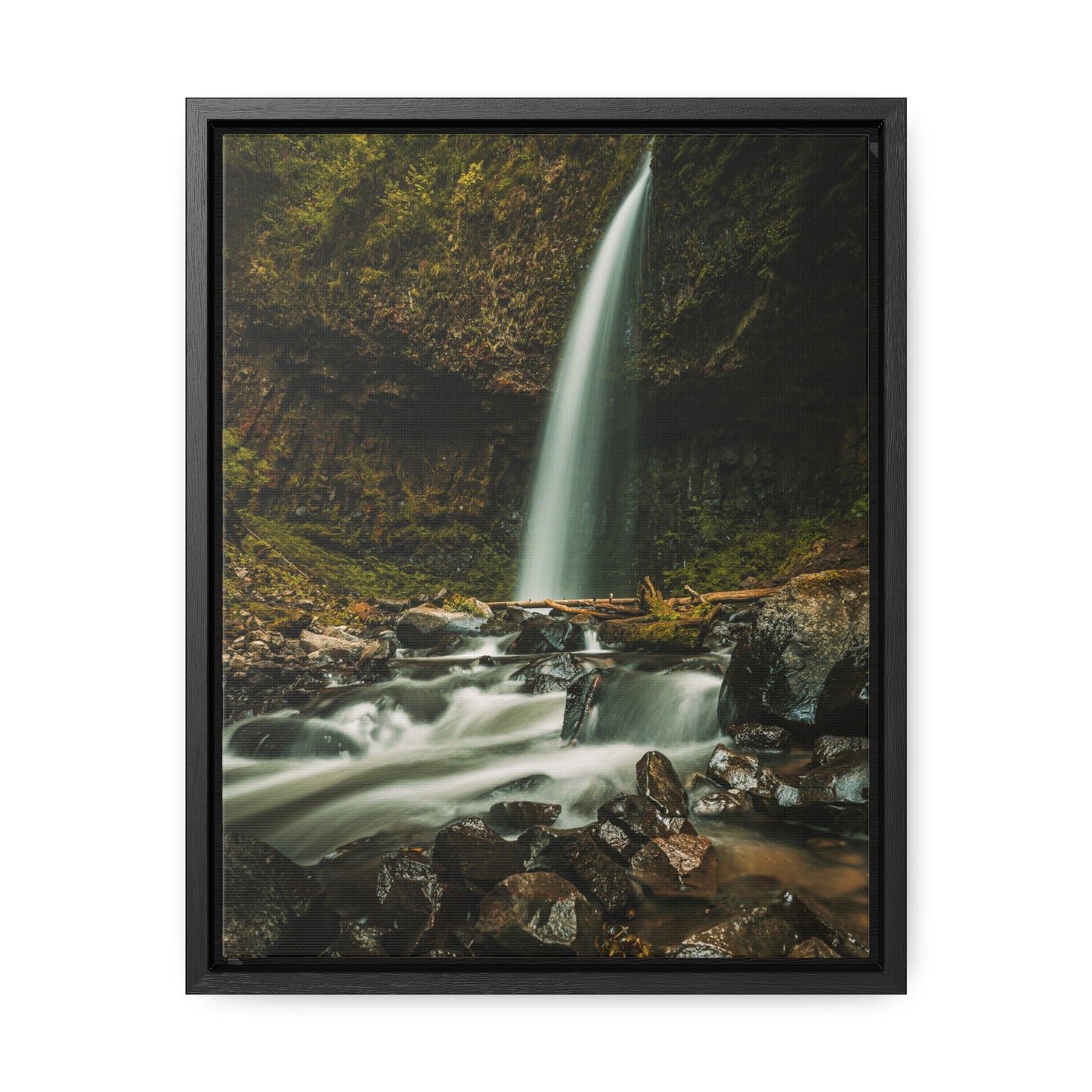 Oregon - Upper Latourell Falls - Gallery Canvas Wraps, Vertical Frame