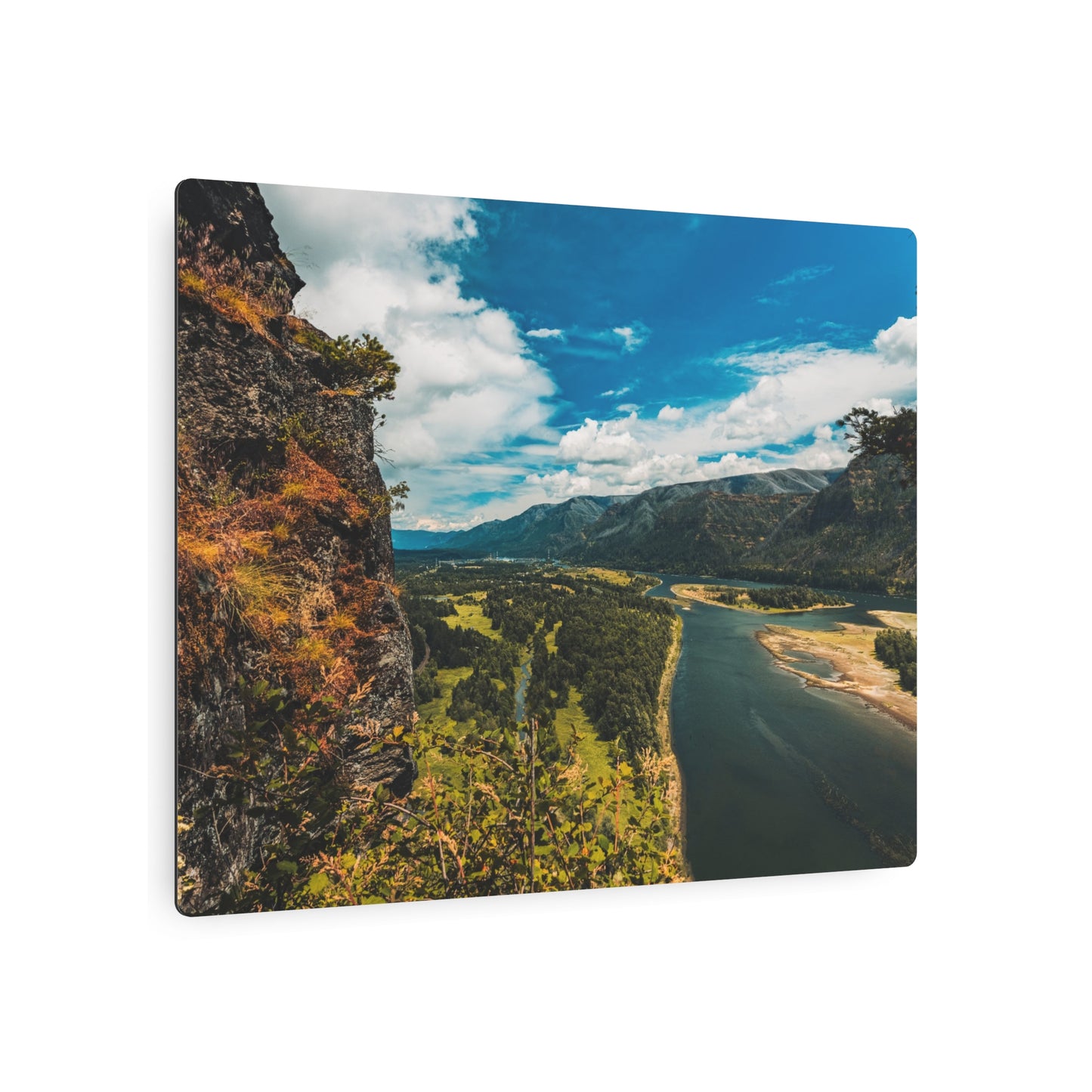 Washington - Beacon Rock - Metal Art Sign