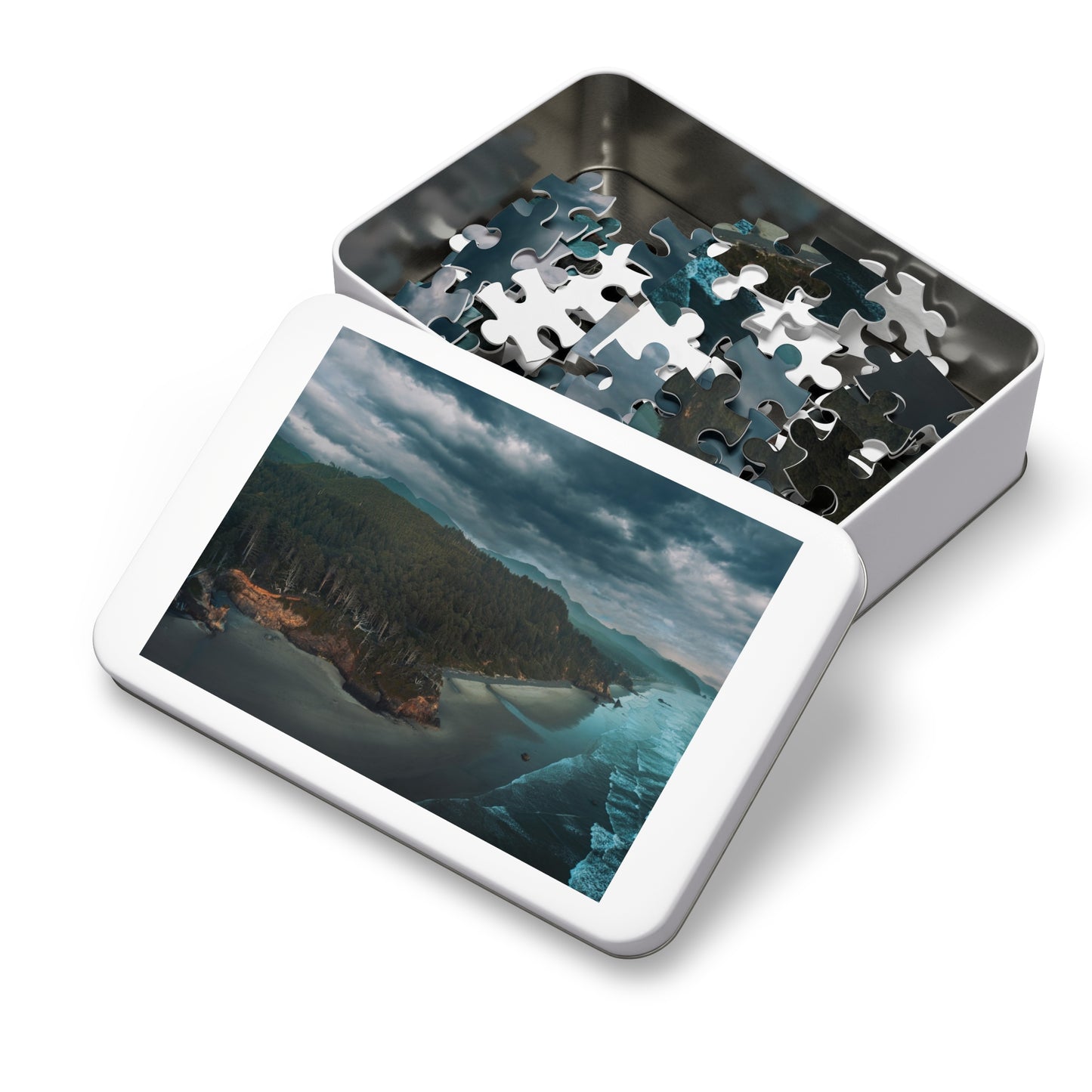 Oregon - Hug Point Sky View - Jigsaw Puzzle (30, 110, 252, 500,1000-Piece)