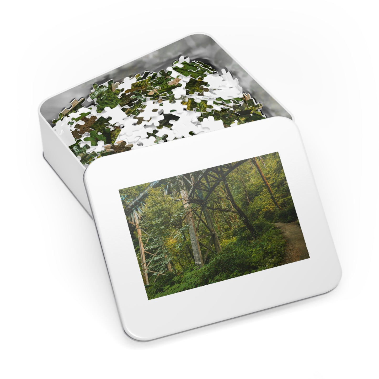 Oregon - Latourell Falls Bridge Trail - Jigsaw Puzzle (30, 110, 252, 500,1000-Piece)