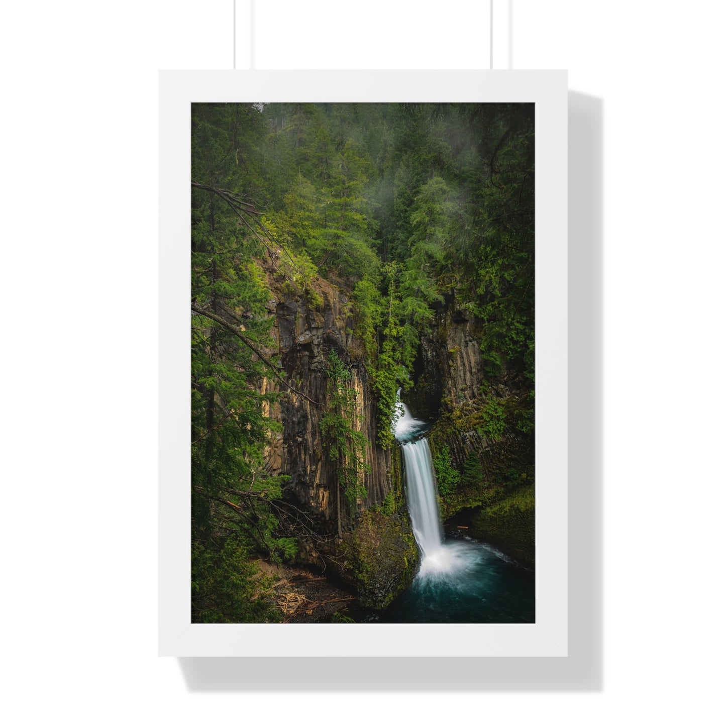 Oregon - Toketee Falls - Framed Vertical Poster
