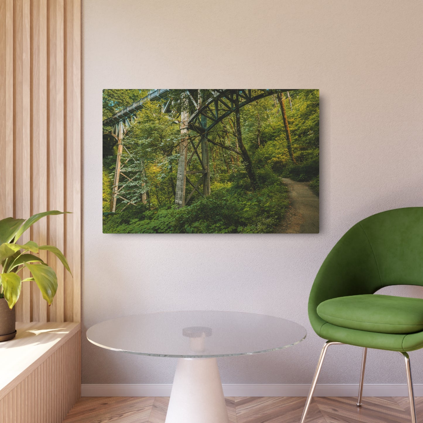 Oregon - Latourell Falls Bridge Trail - Metal Art Sign