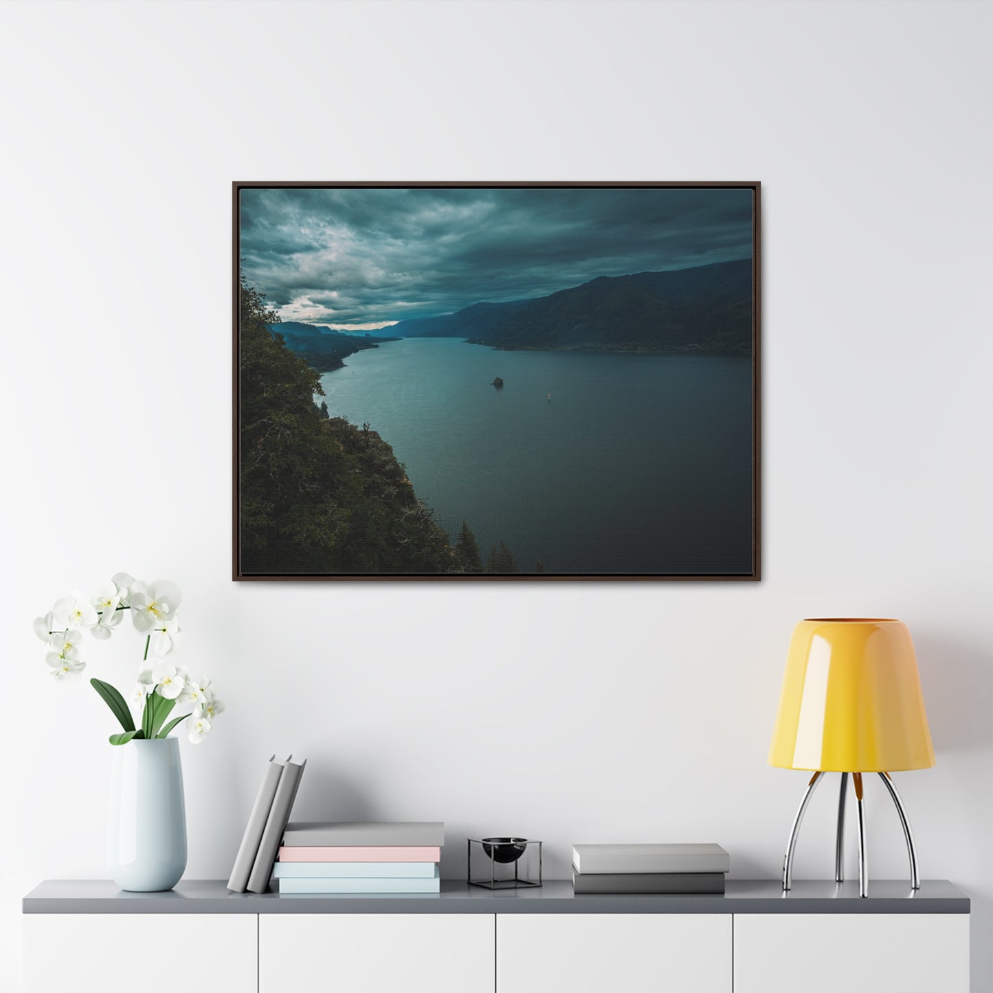 Washington - Cape Horn View Point - Gallery Canvas Wrap, Horizontal Frame
