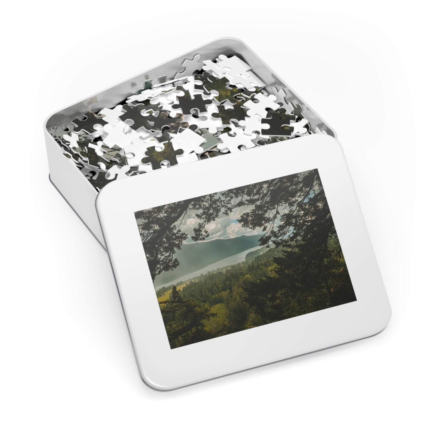 Washington - The Gorge Peak Through - Jigsaw Puzzle (30, 110, 252, 500,1000-Piece)