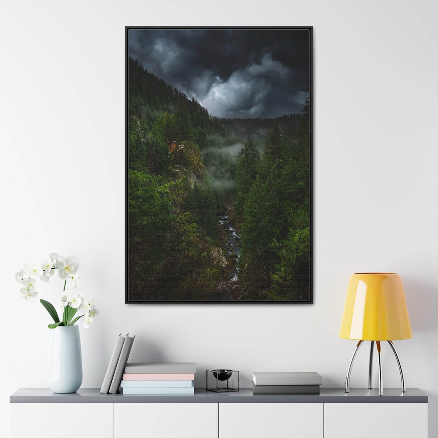 Oregon - Toketee Overlook - Gallery Canvas Wraps, Vertical Frame