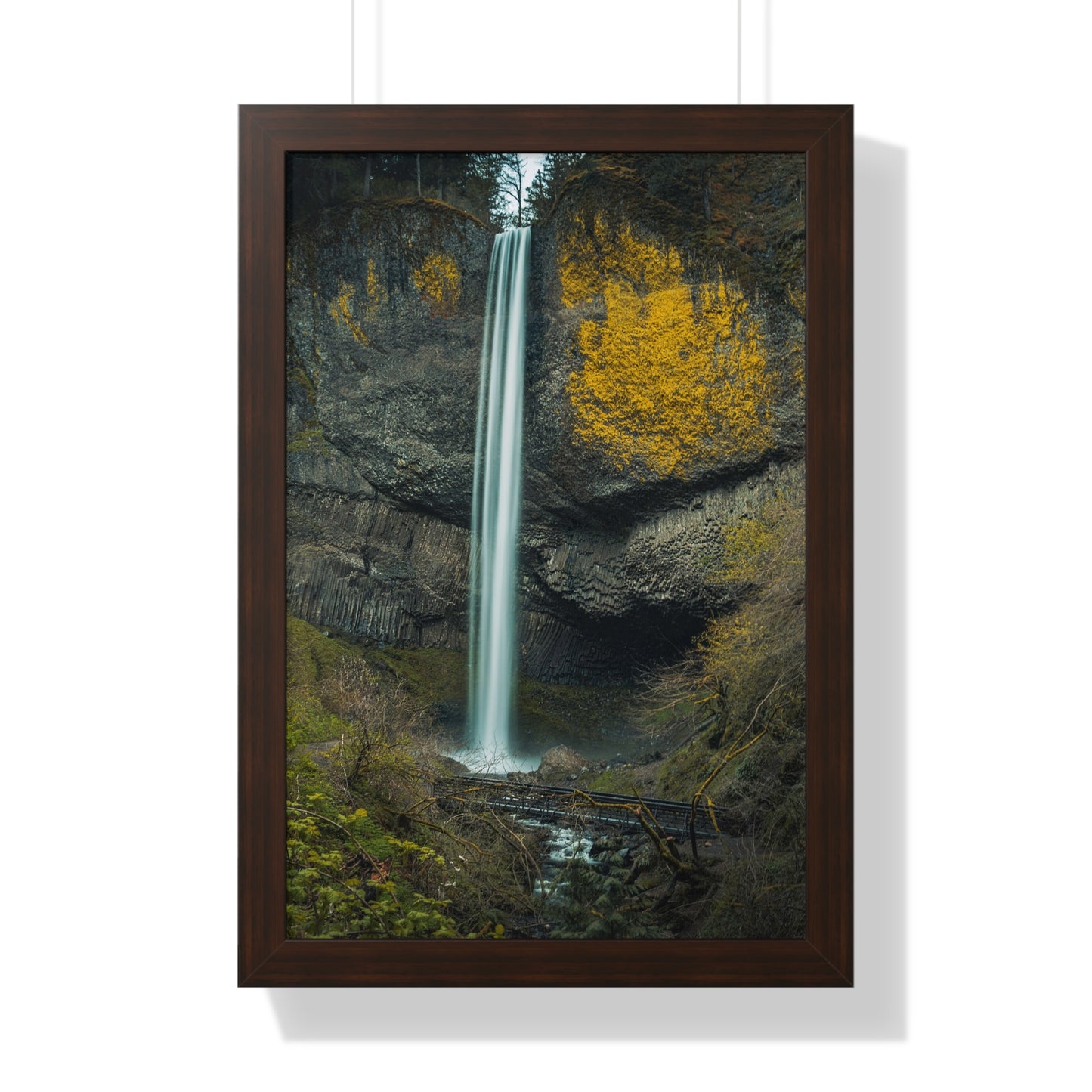 Oregon - Latourell Falls - Framed Vertical Poster