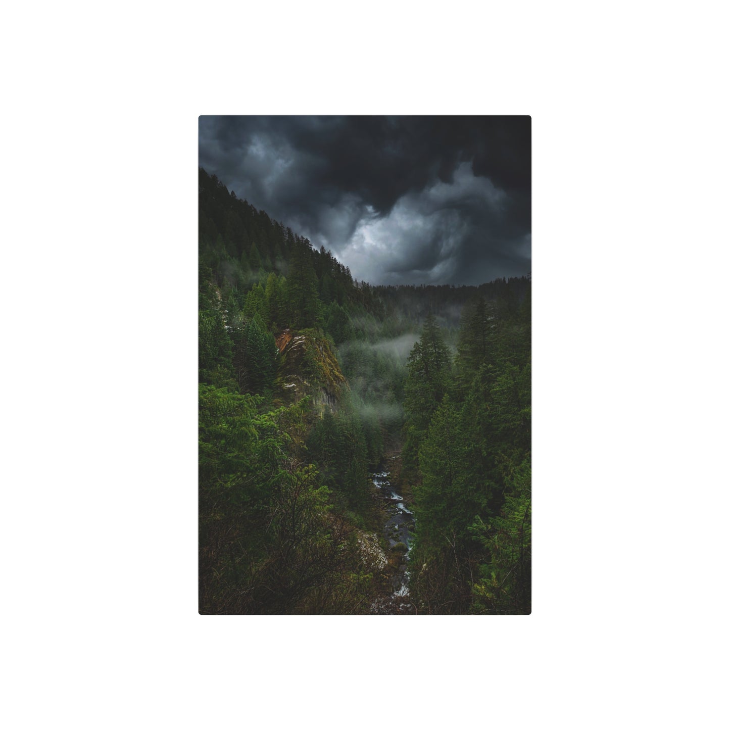Oregon - Toketee Overlook - Metal Art Sign