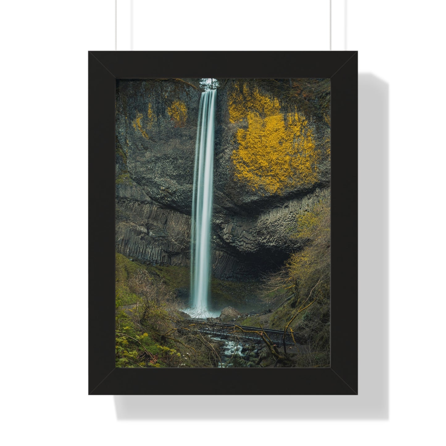 Oregon - Latourell Falls - Framed Vertical Poster