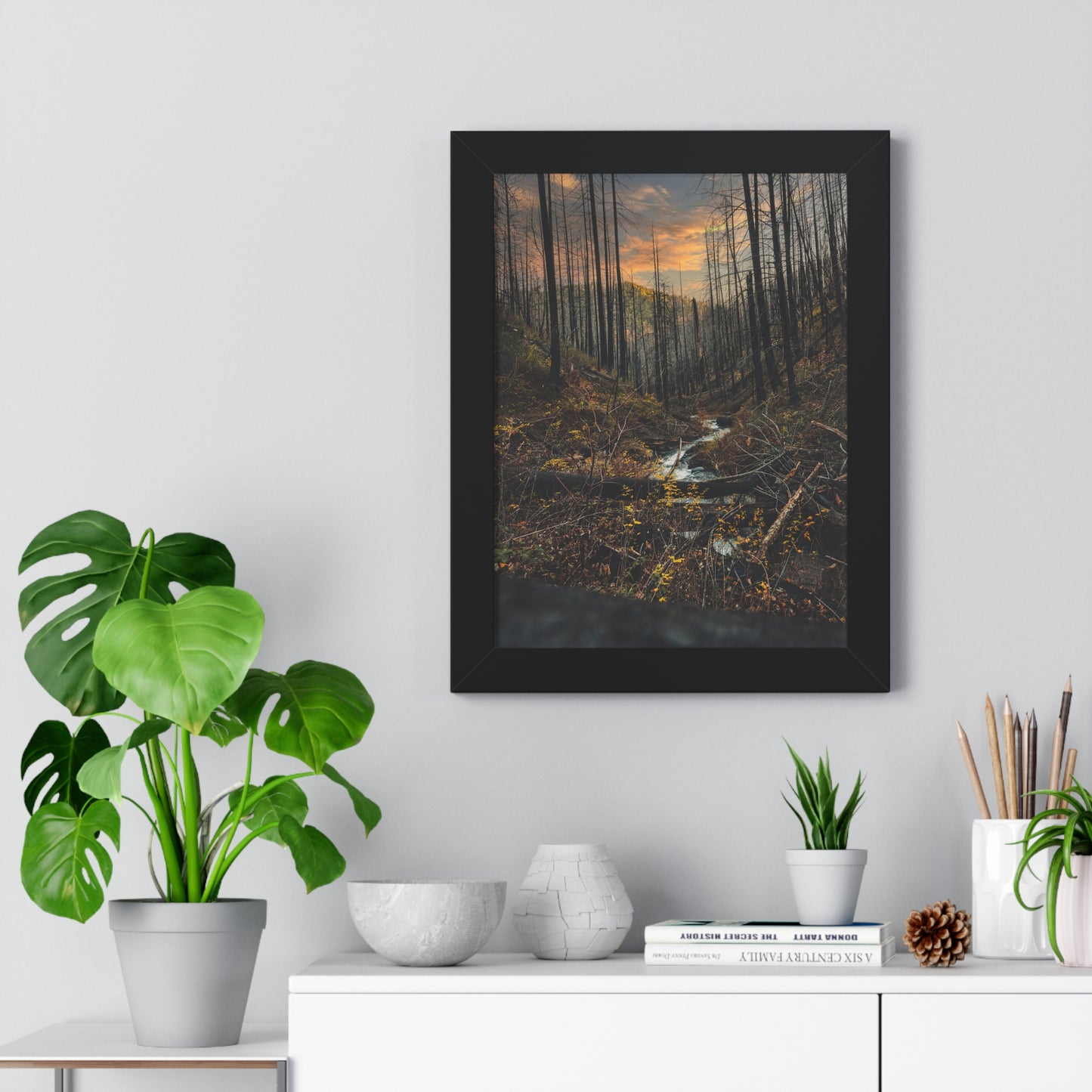 Oregon - Fall Creek Falls - Framed Vertical Poster