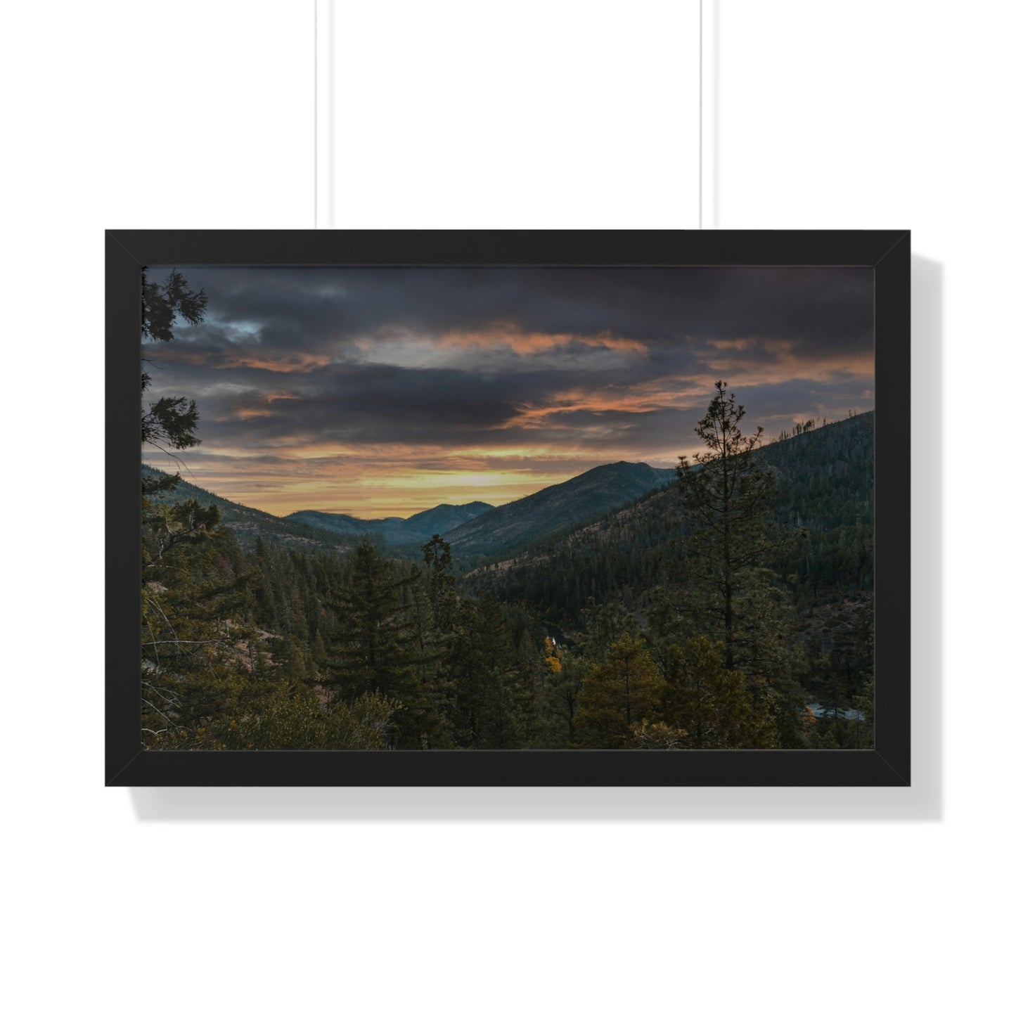 Oregon - Illinois River - Framed Horizontal Poster