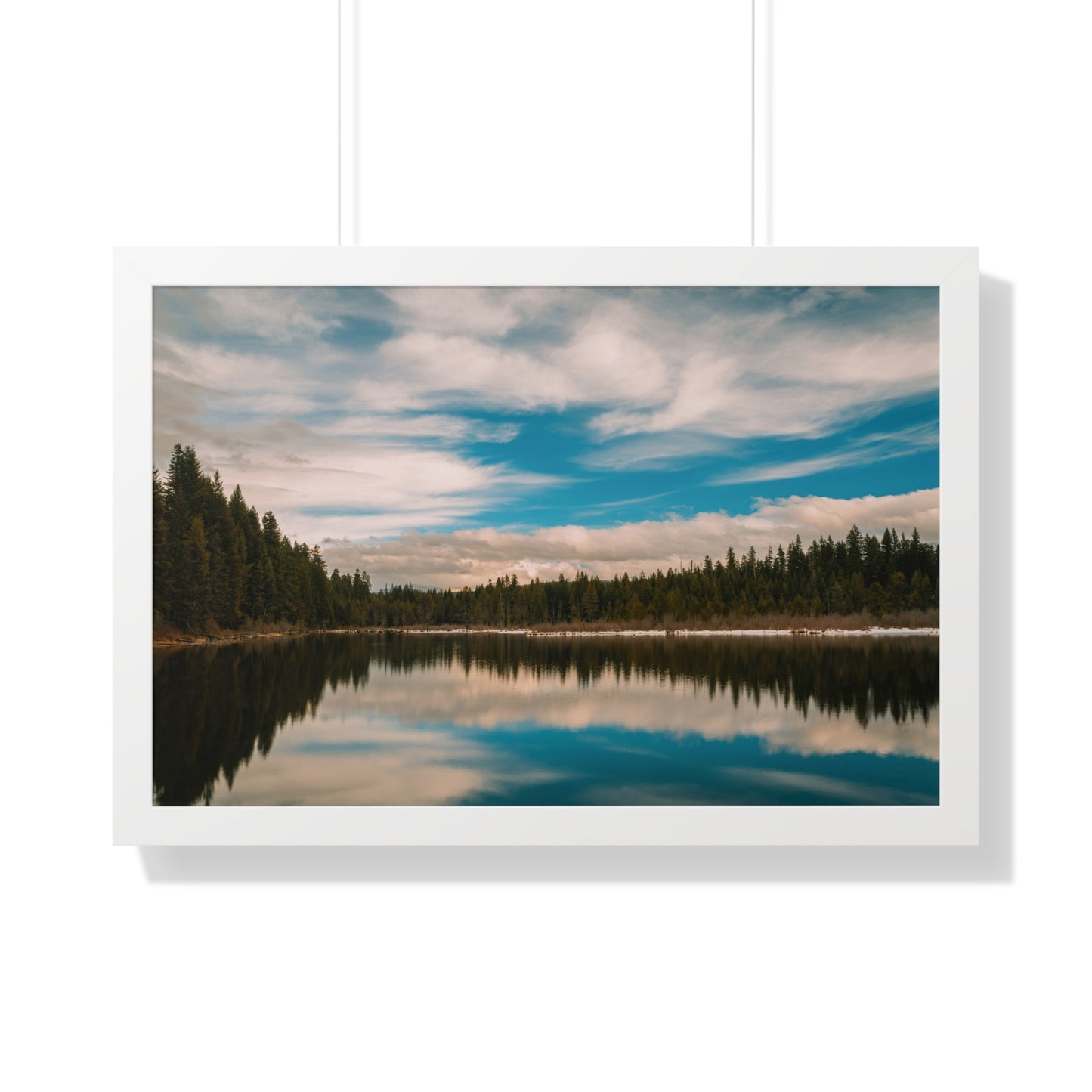 Oregon - Stump Lake - Framed Horizontal Poster