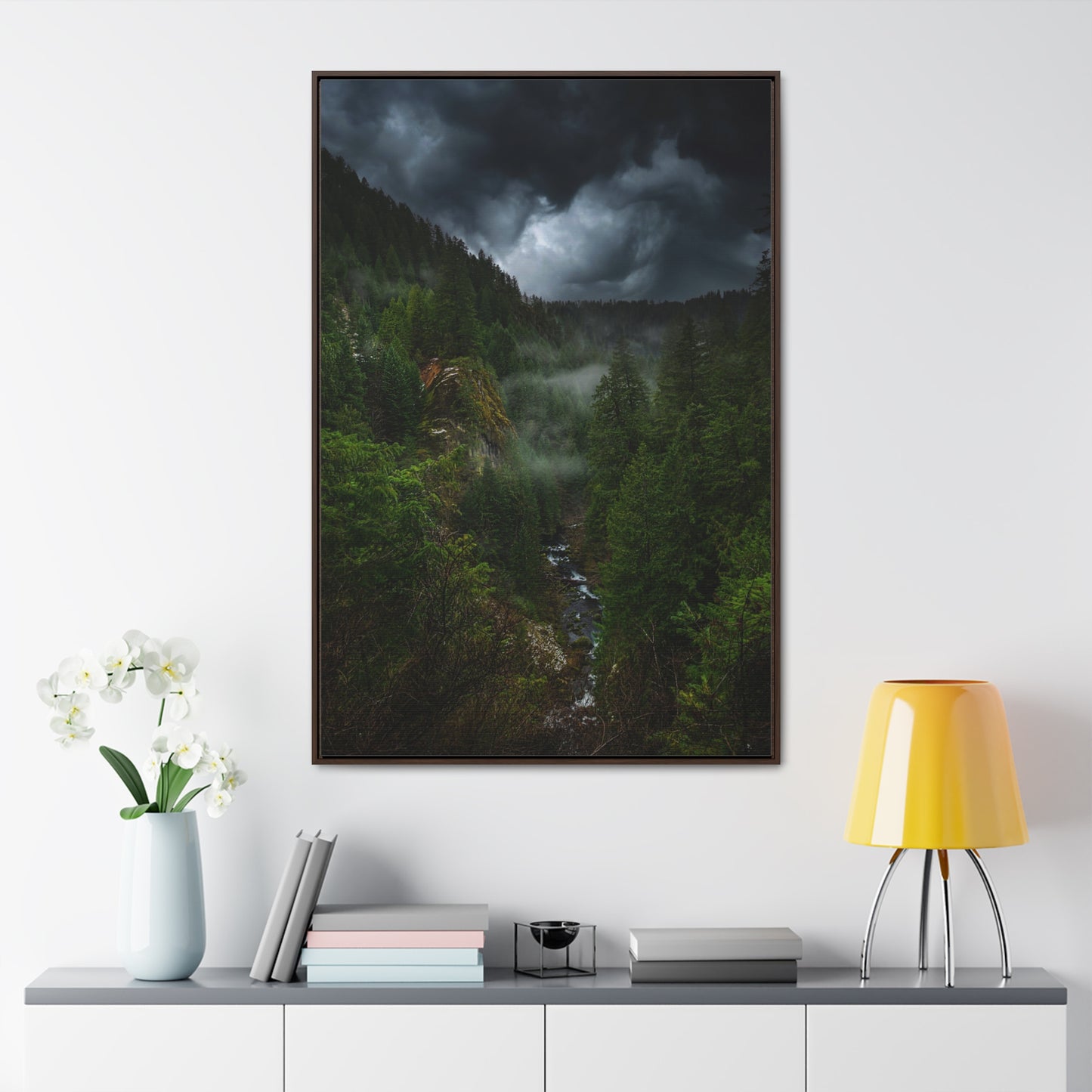 Oregon - Toketee Overlook - Gallery Canvas Wraps, Vertical Frame