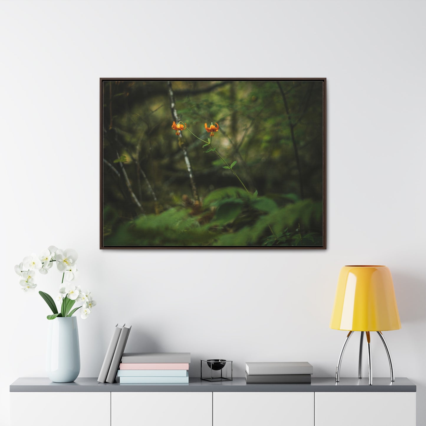 Oregon Tiger Lily - Gallery Canvas Wrap, Horizontal Frame