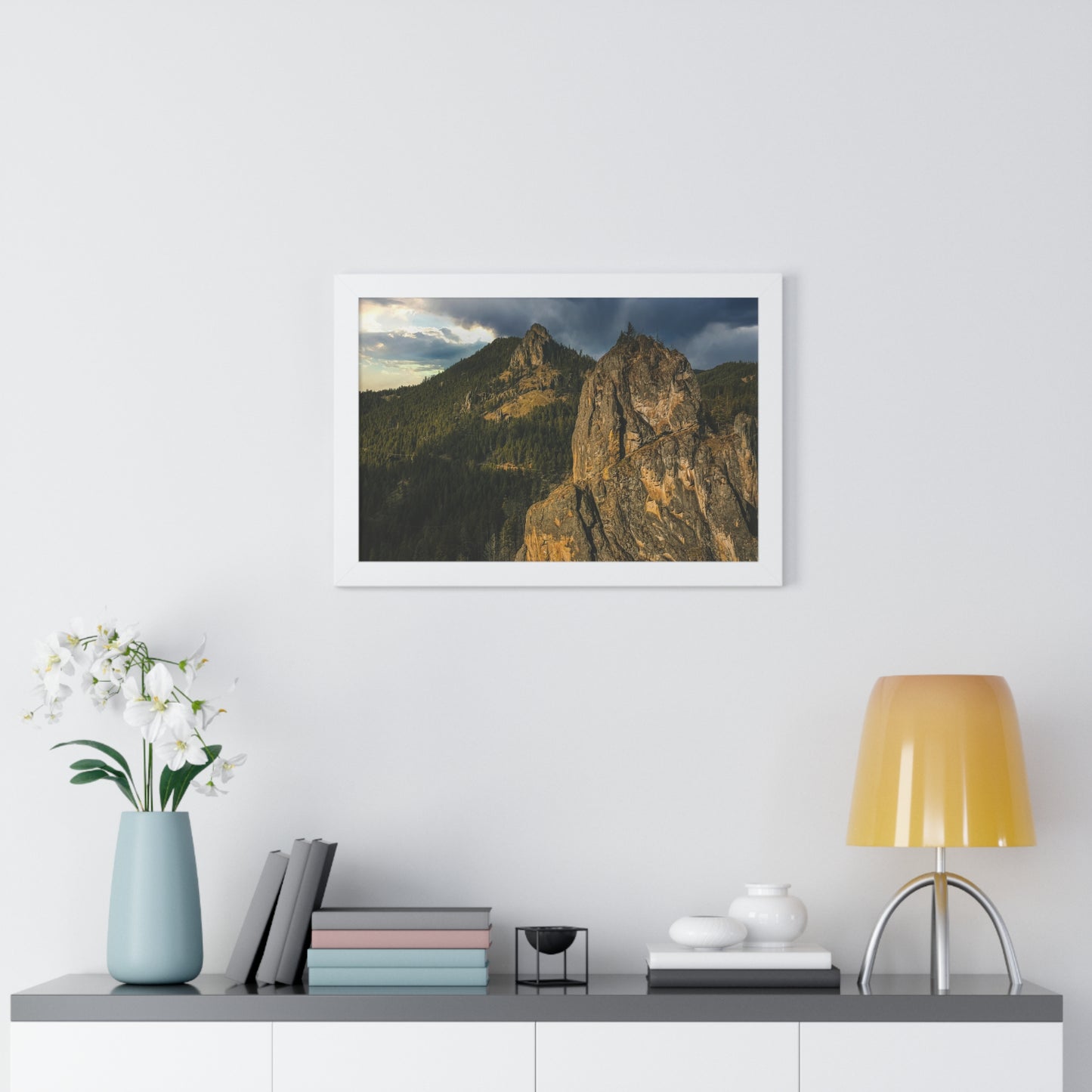 Oregon - Eagle Rock - Framed Horizontal Poster