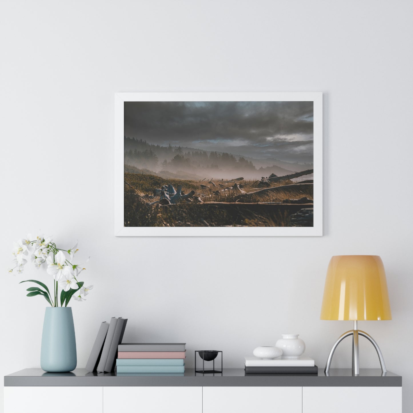 Oregon - Krissy Beach - Framed Horizontal Poster