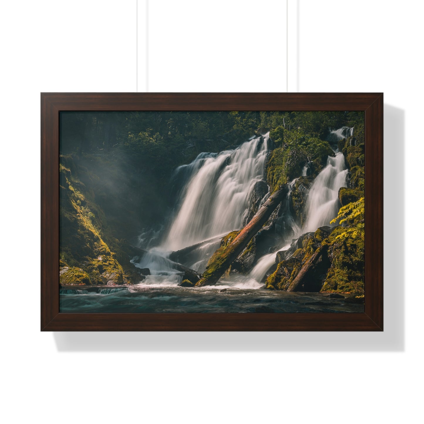 Oregon - National Creek Falls - Framed Horizontal Poster