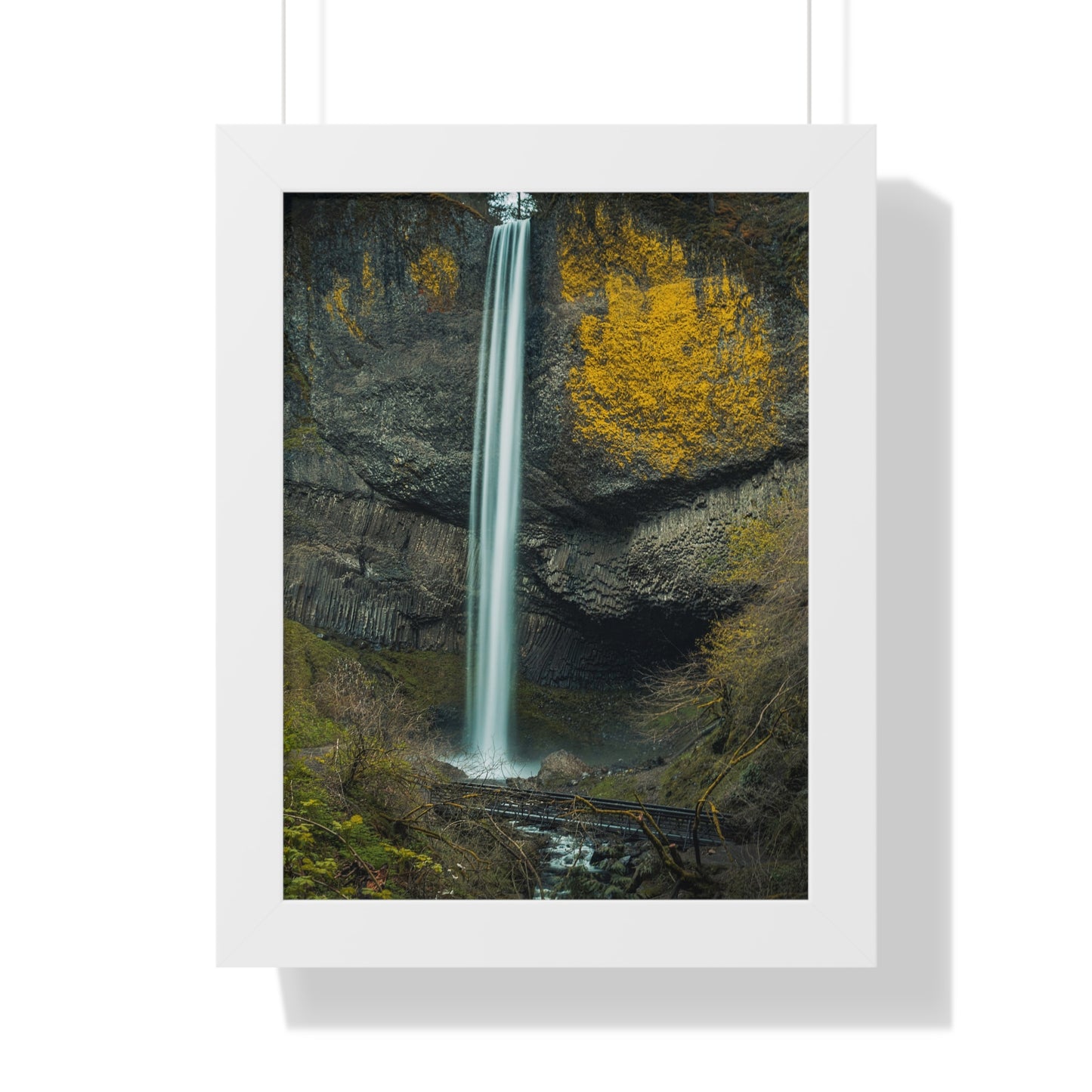 Oregon - Latourell Falls - Framed Vertical Poster