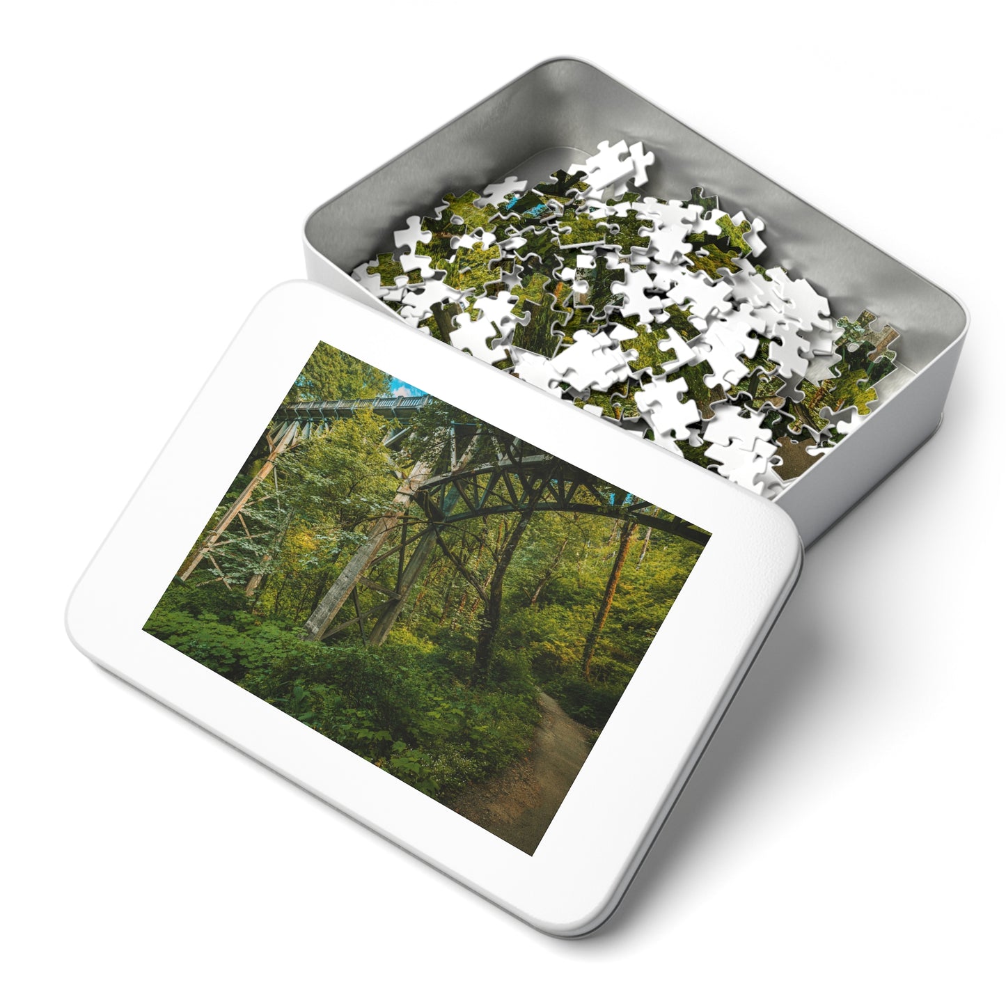 Oregon - Latourell Falls Bridge Trail - Jigsaw Puzzle (30, 110, 252, 500,1000-Piece)
