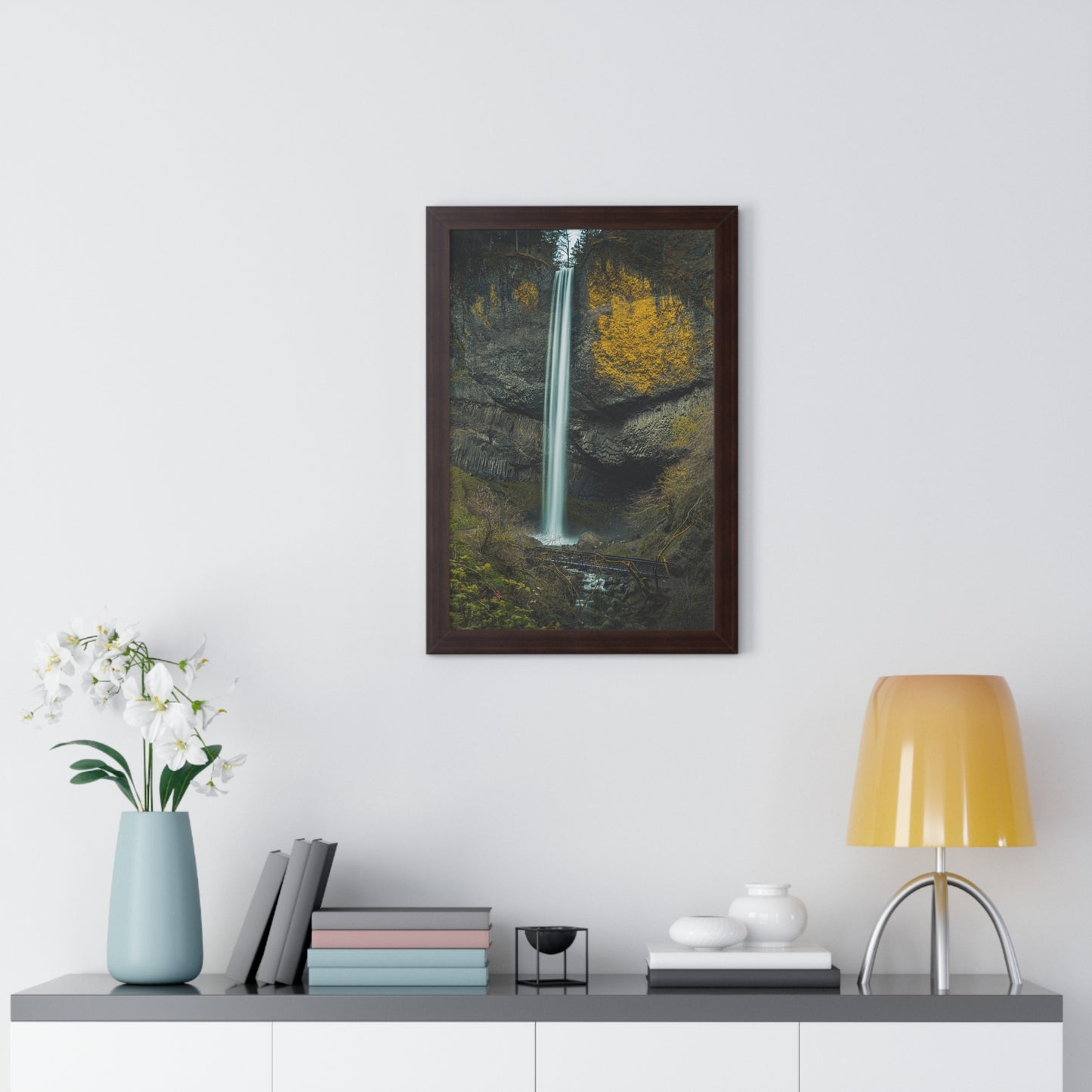 Oregon - Latourell Falls - Framed Vertical Poster