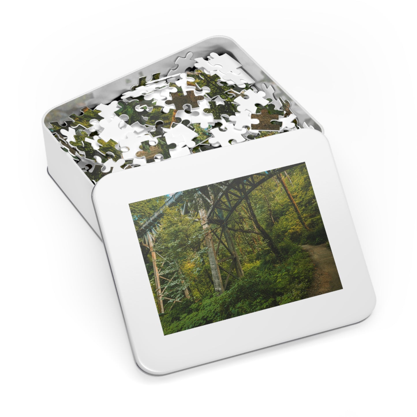 Oregon - Latourell Falls Bridge Trail - Jigsaw Puzzle (30, 110, 252, 500,1000-Piece)