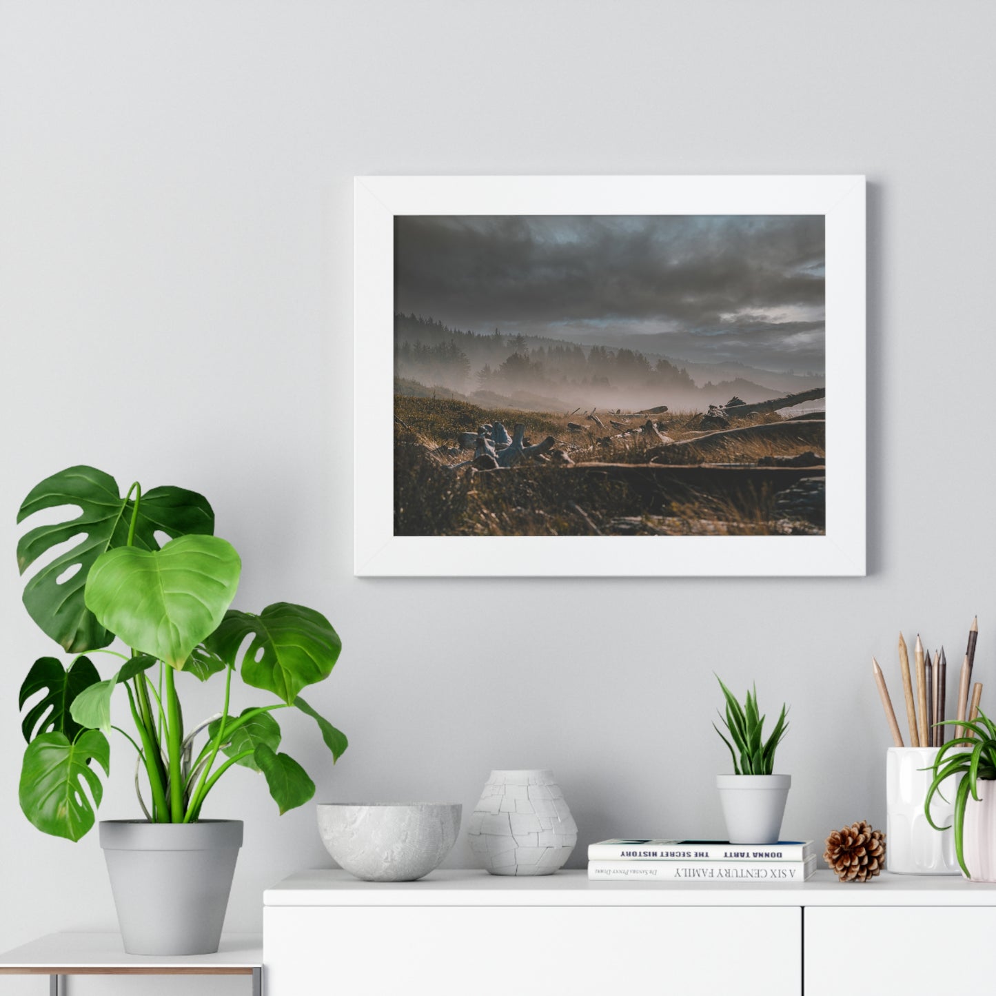 Oregon - Krissy Beach - Framed Horizontal Poster