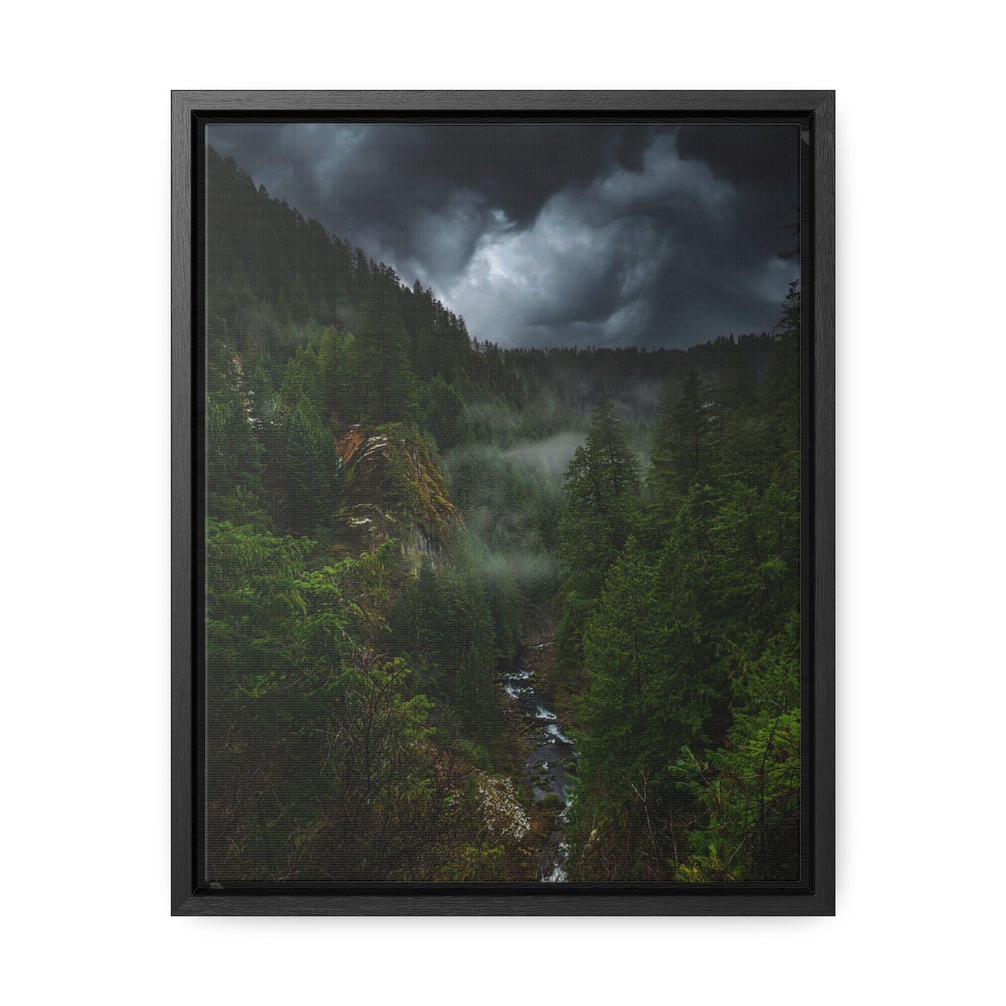Oregon - Toketee Overlook - Gallery Canvas Wraps, Vertical Frame