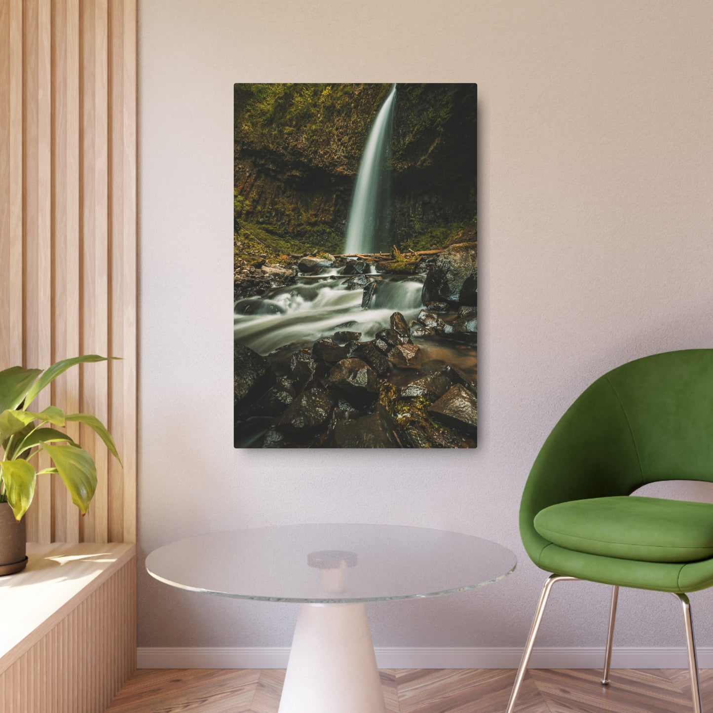 Oregon - Upper Latourell Falls - Metal Art Sign