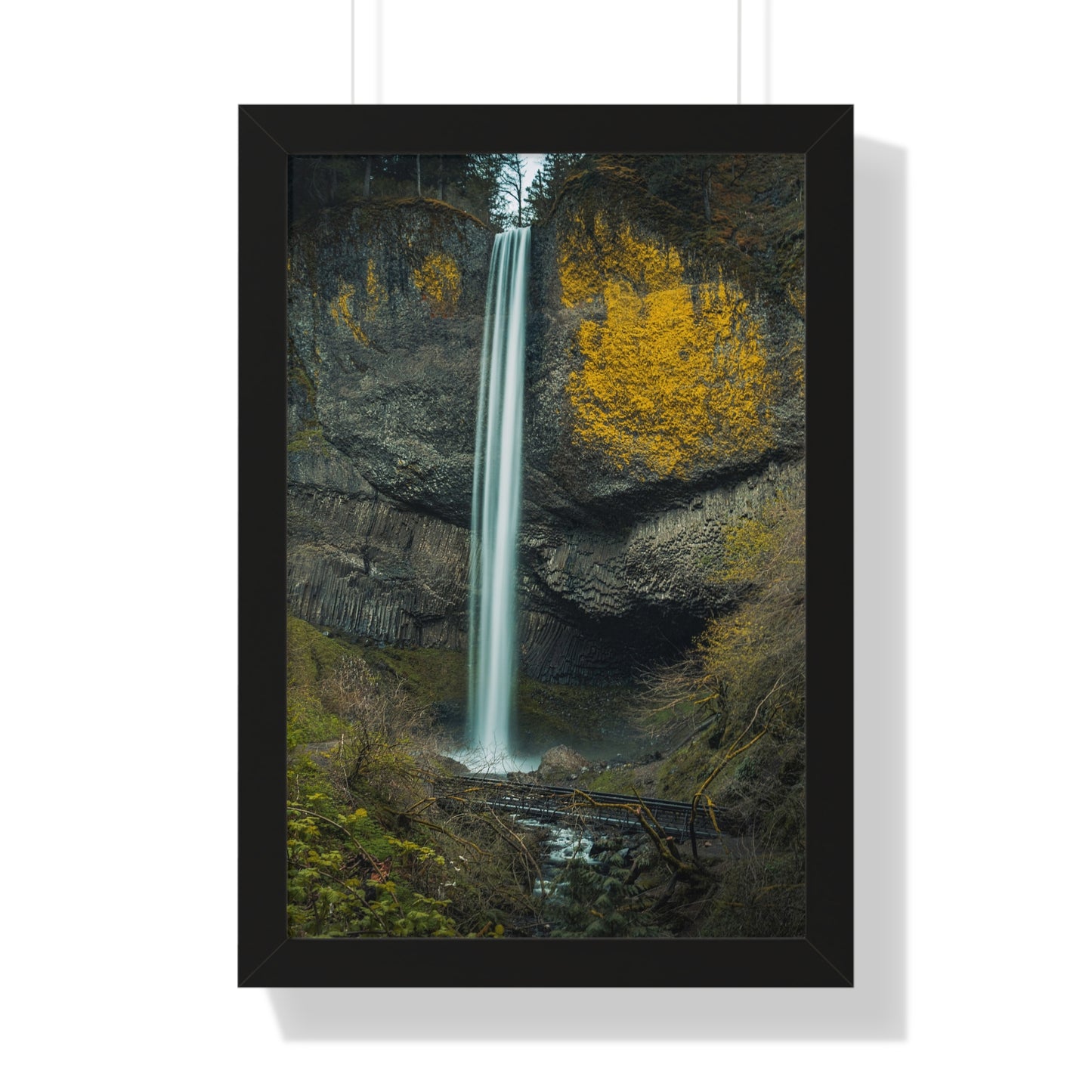 Oregon - Latourell Falls - Framed Vertical Poster
