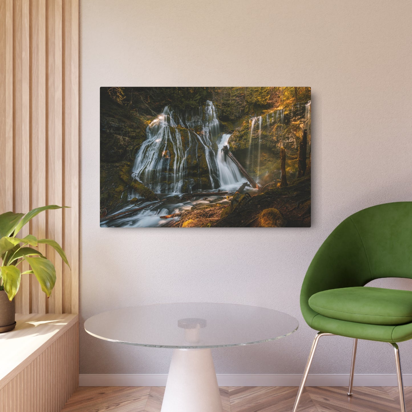 Washington - Panther Creek Falls - Metal Art Sign