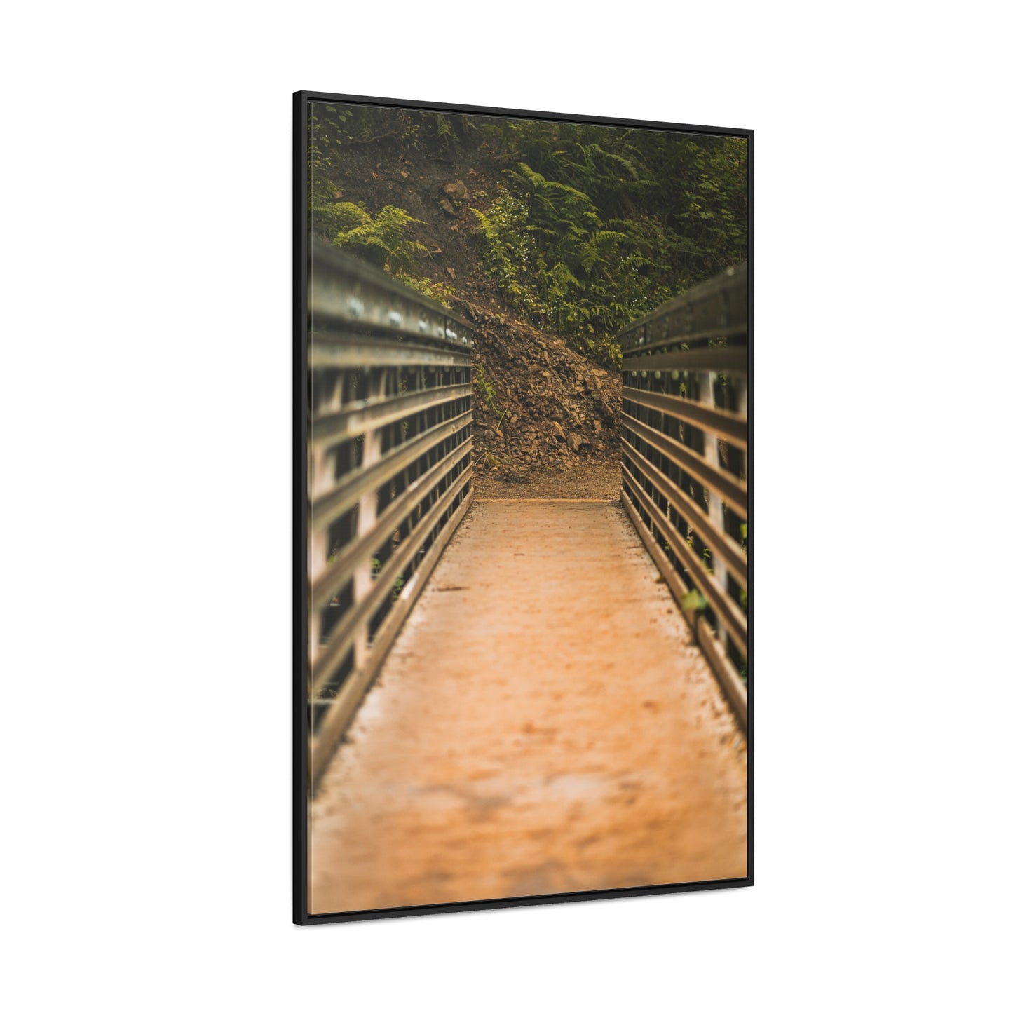 Oregon - Upper Latourell Falls Bridge - Gallery Canvas Wraps, Vertical Frame