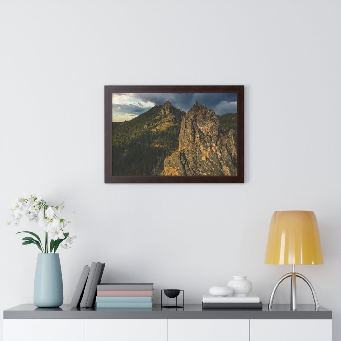 Oregon - Eagle Rock - Framed Horizontal Poster