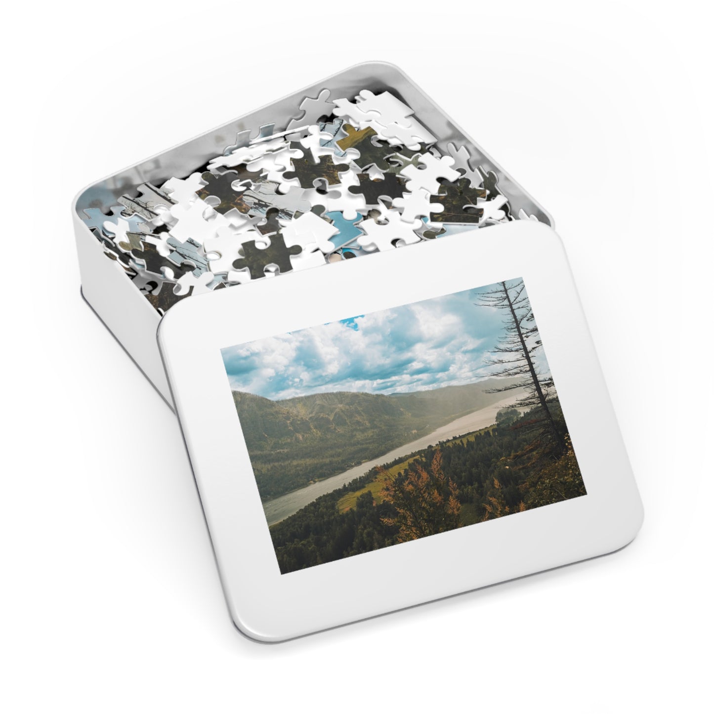 Washington - Beacon Rock Overlook - Jigsaw Puzzle (30, 110, 252, 500,1000-Piece)