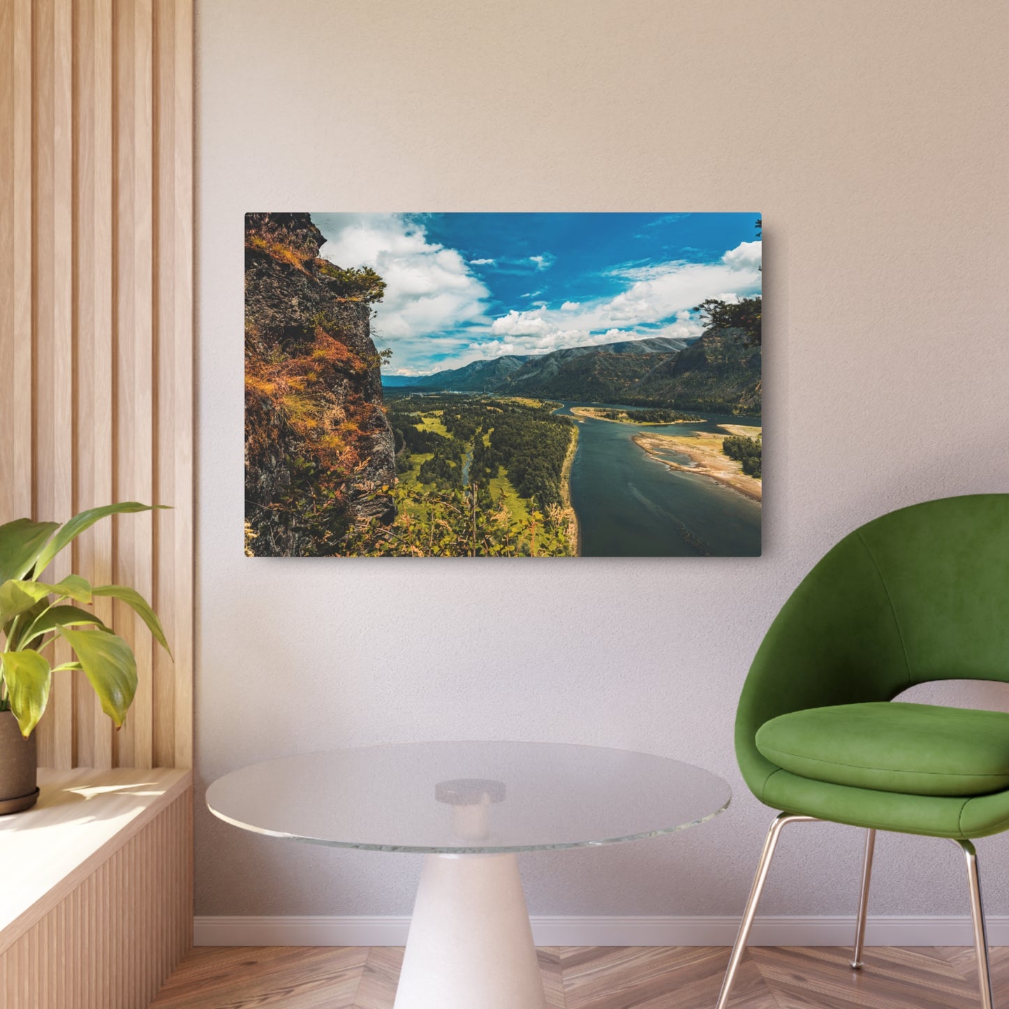Washington - Beacon Rock - Metal Art Sign