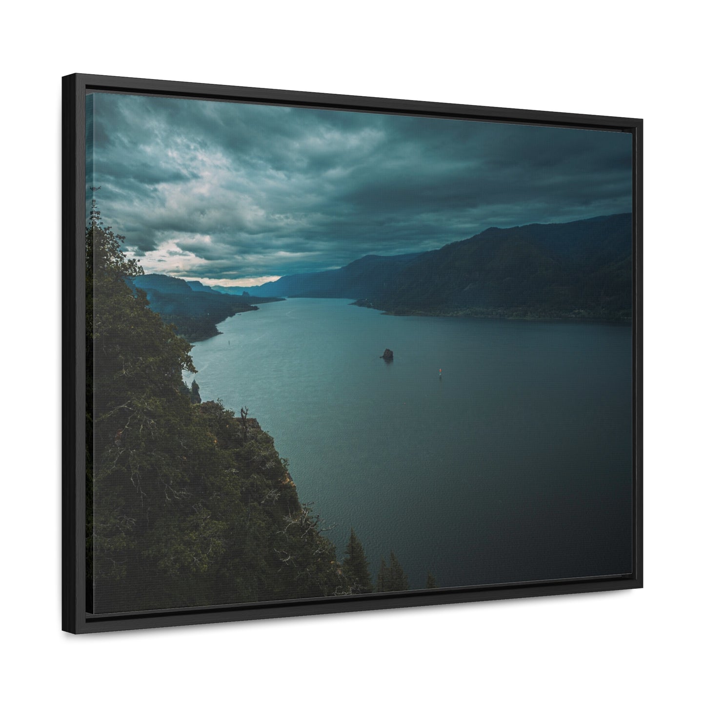 Washington - Cape Horn View Point - Gallery Canvas Wrap, Horizontal Frame
