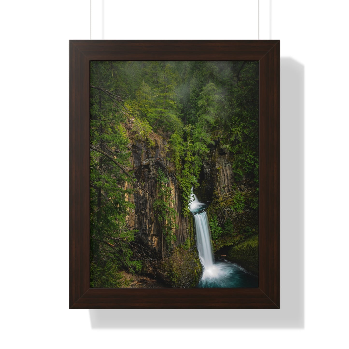 Oregon - Toketee Falls - Framed Vertical Poster