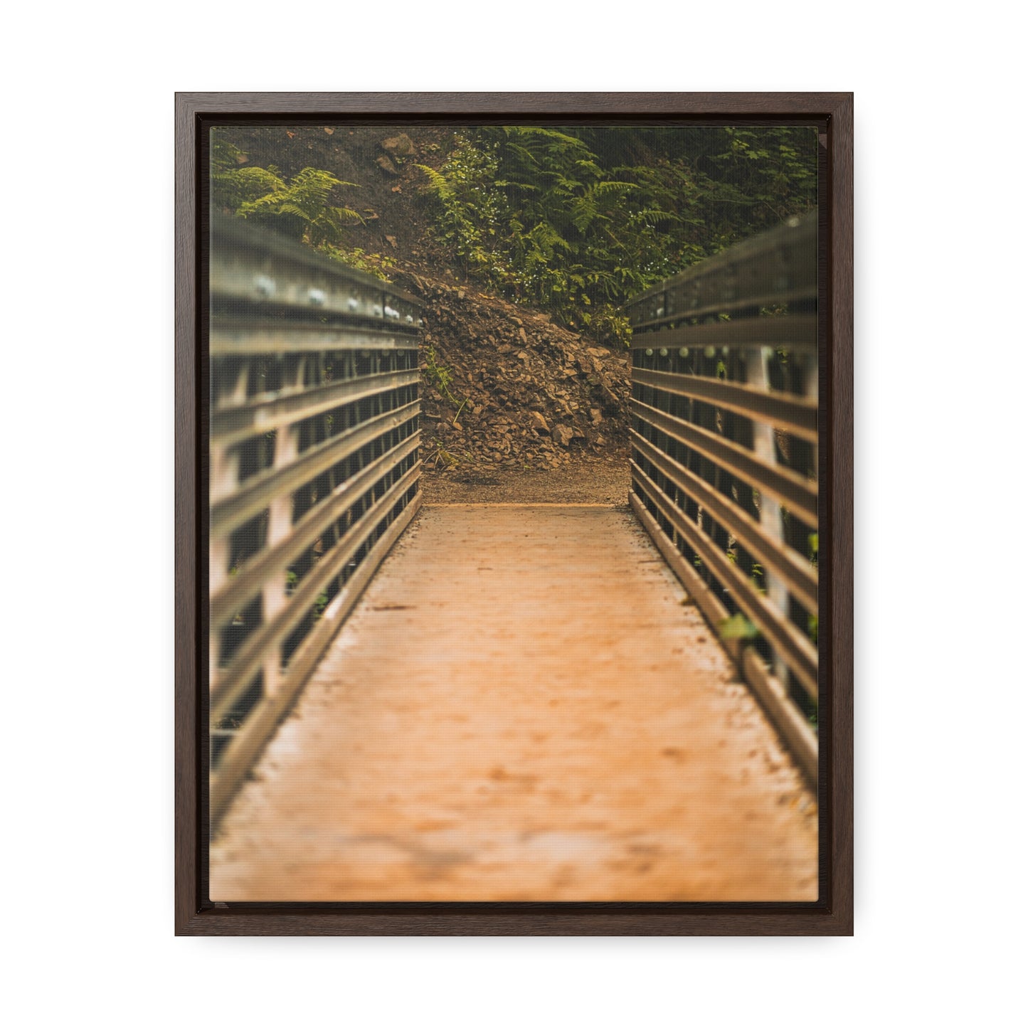 Oregon - Upper Latourell Falls Bridge - Gallery Canvas Wraps, Vertical Frame