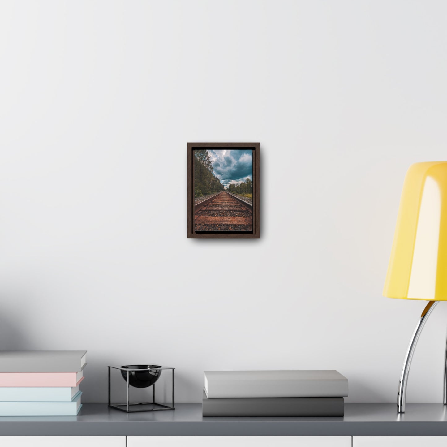 Oregon Train Tracks - Gallery Canvas Wraps, Vertical Frame