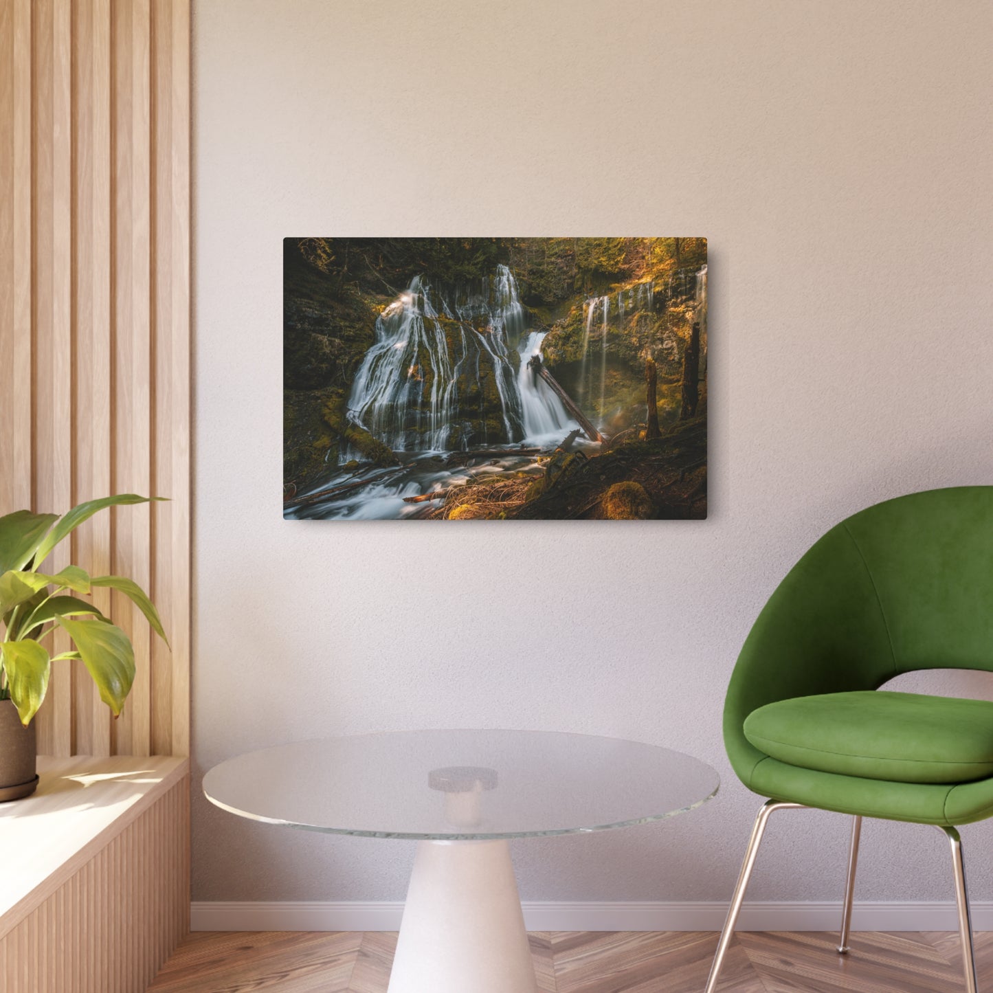 Washington - Panther Creek Falls - Metal Art Sign