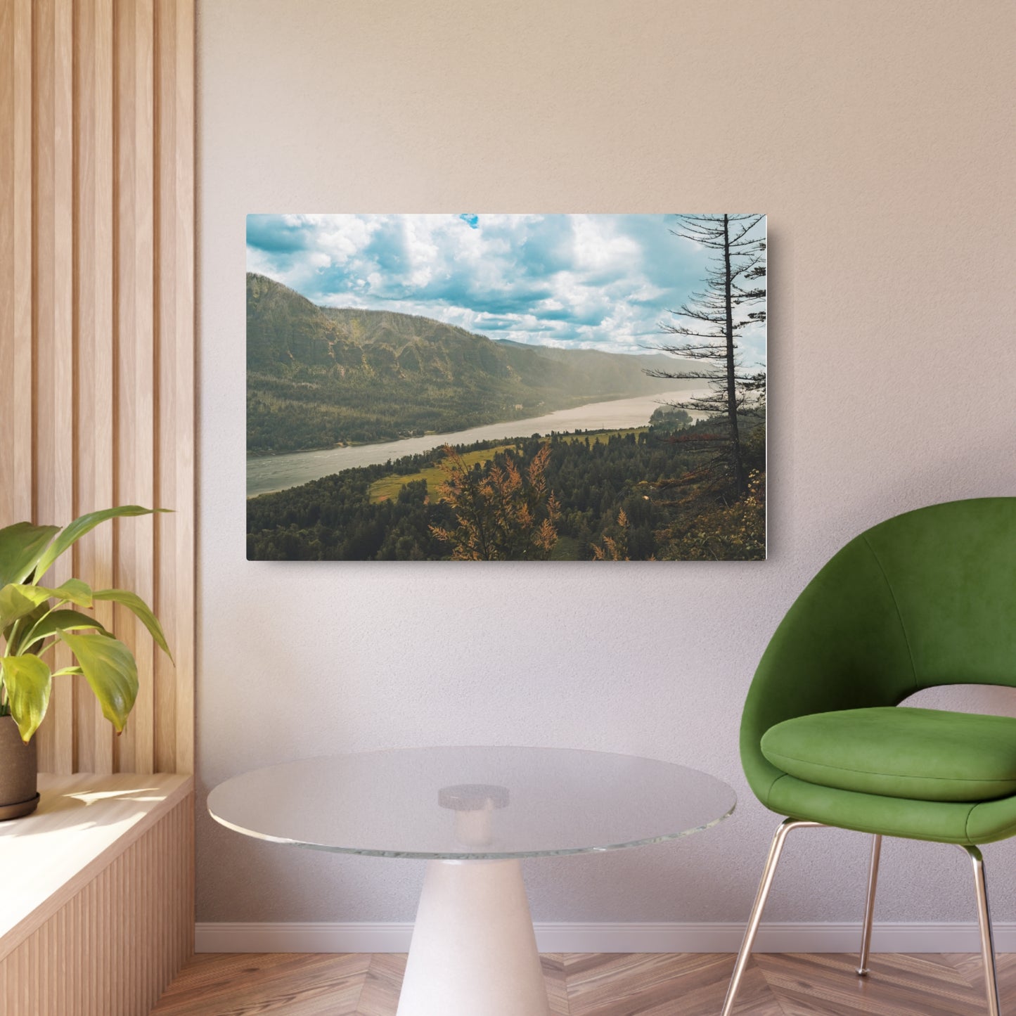 Washington - Beacon Rock Overlook - Metal Art Sign