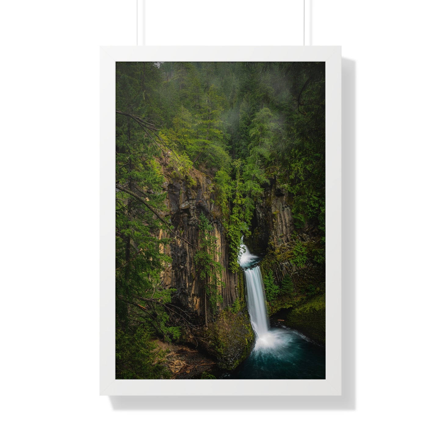 Oregon - Toketee Falls - Framed Vertical Poster