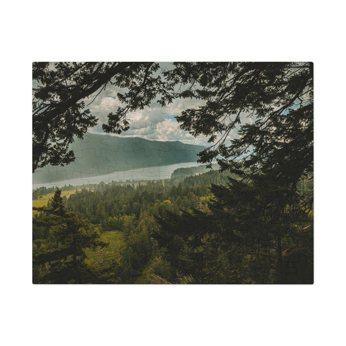 Washington - The Gorge Peak Through - Jigsaw Puzzle (30, 110, 252, 500,1000-Piece)