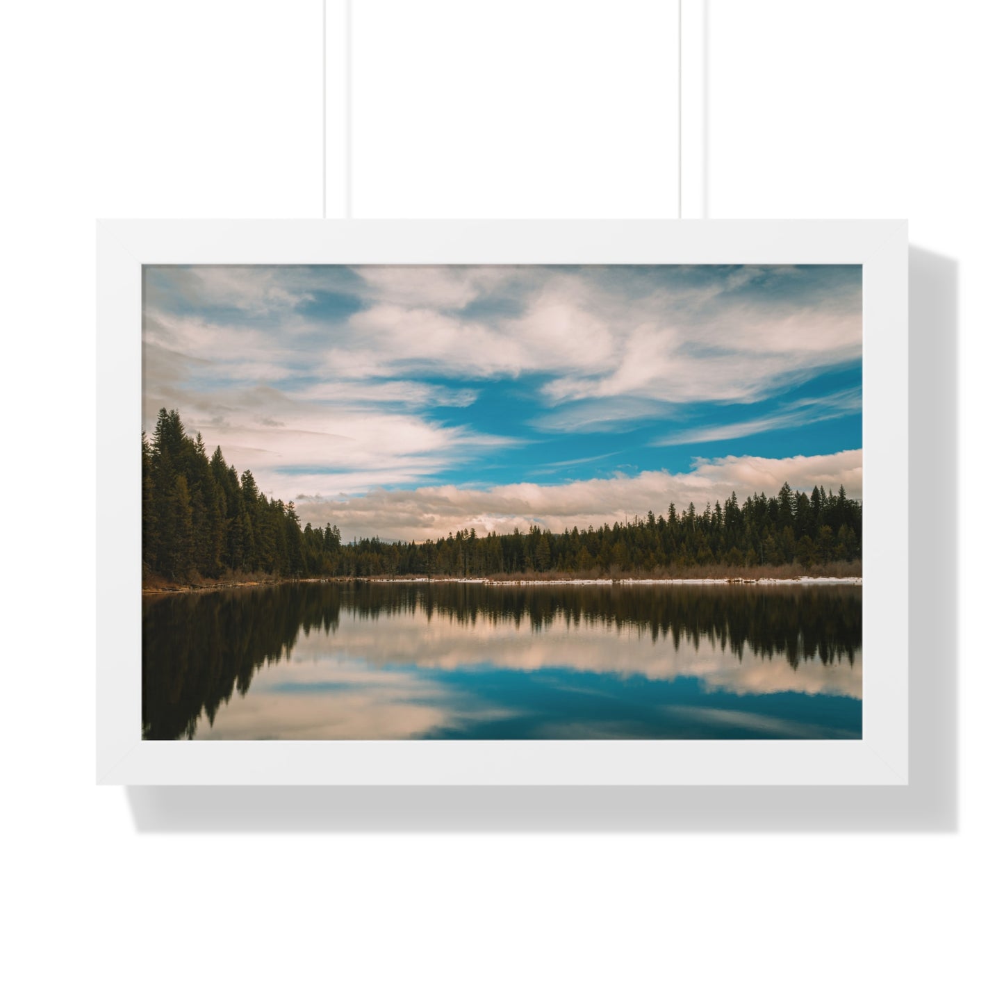 Oregon - Stump Lake - Framed Horizontal Poster