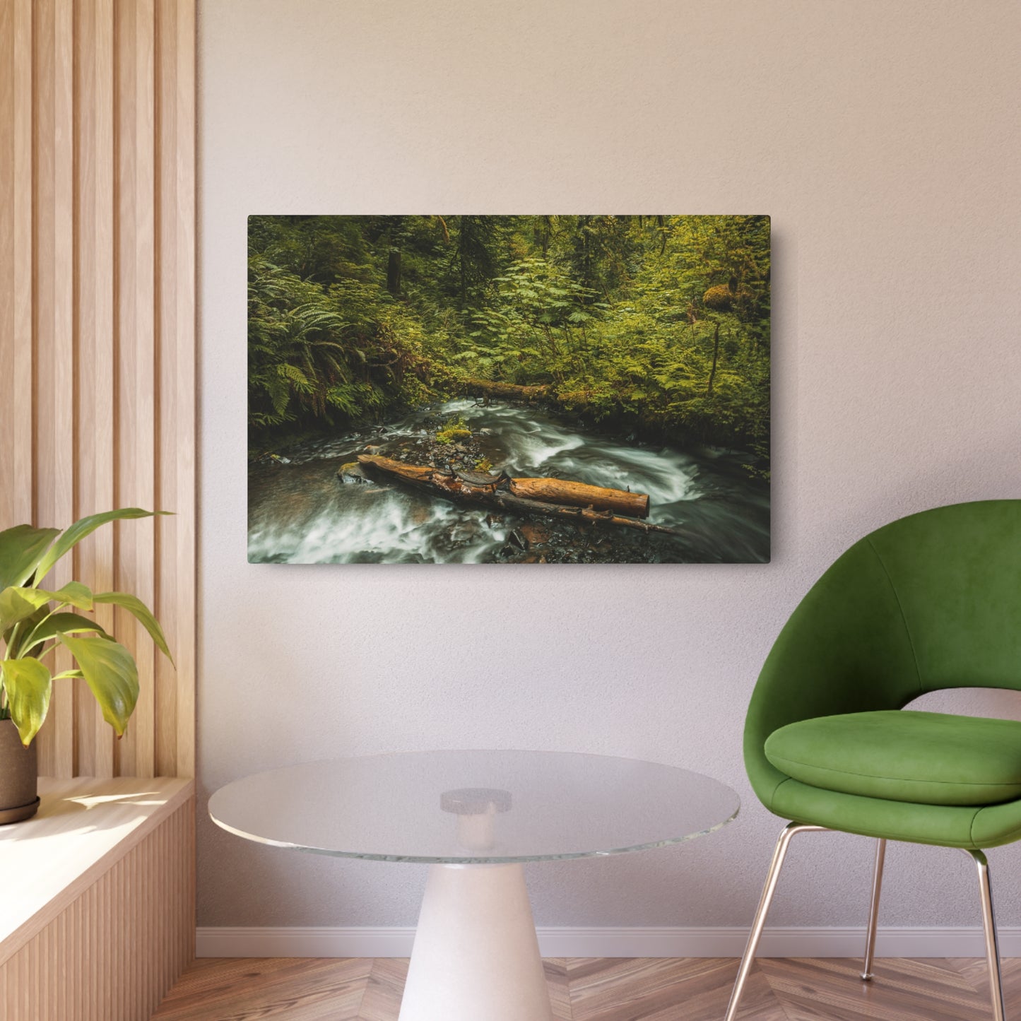 Oregon - Latourell Falls Creek - Metal Art Sign