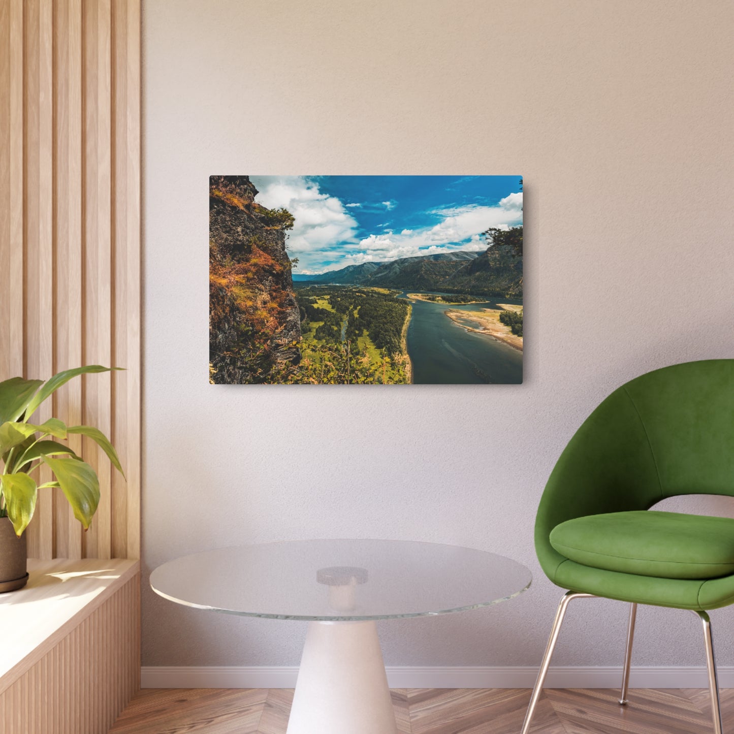 Washington - Beacon Rock - Metal Art Sign