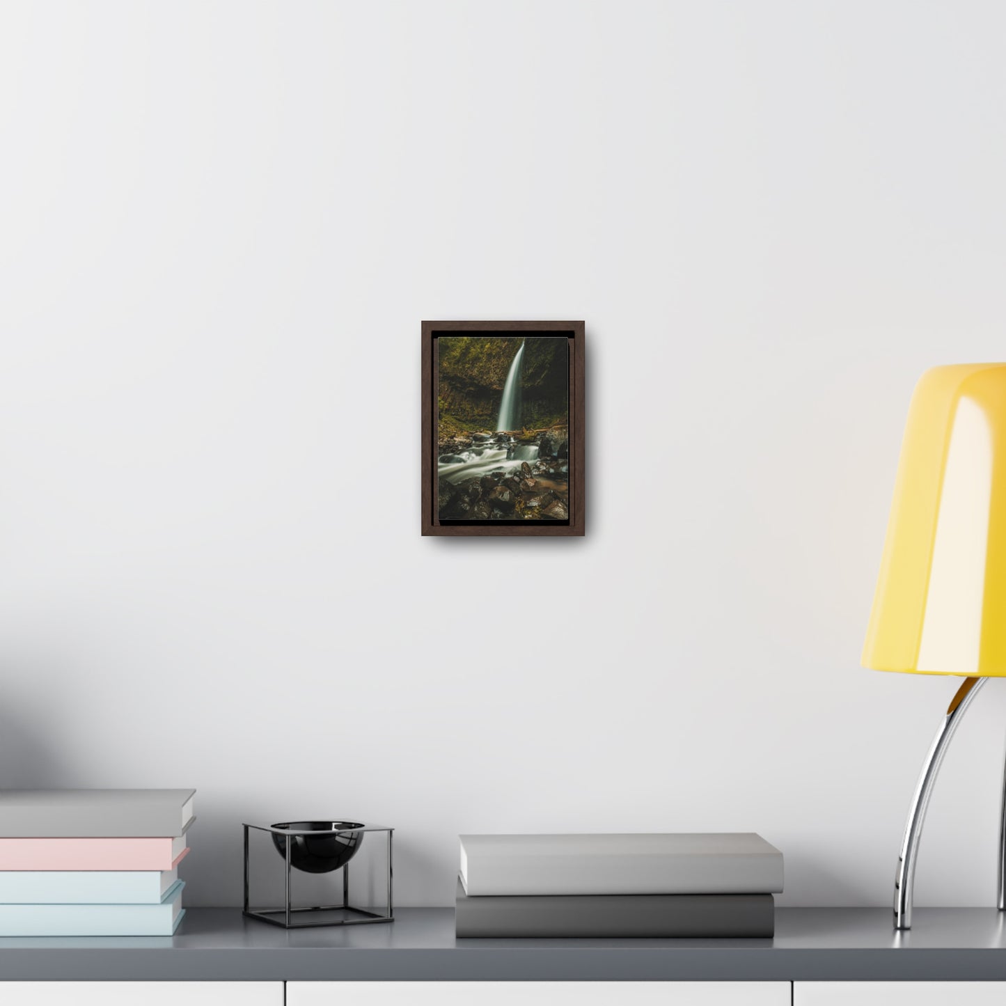 Oregon - Upper Latourell Falls - Gallery Canvas Wraps, Vertical Frame